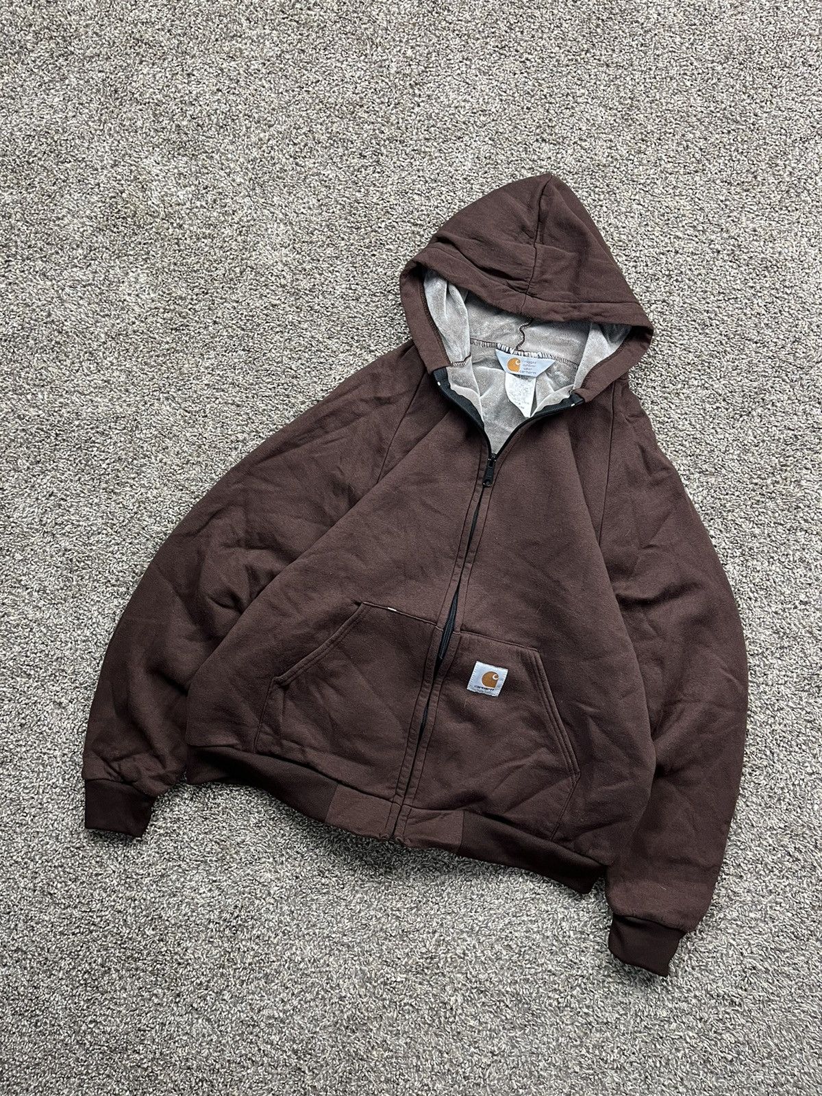 Carhartt × Made In Usa × Vintage Vintage 80s Carhartt Brown Velour 