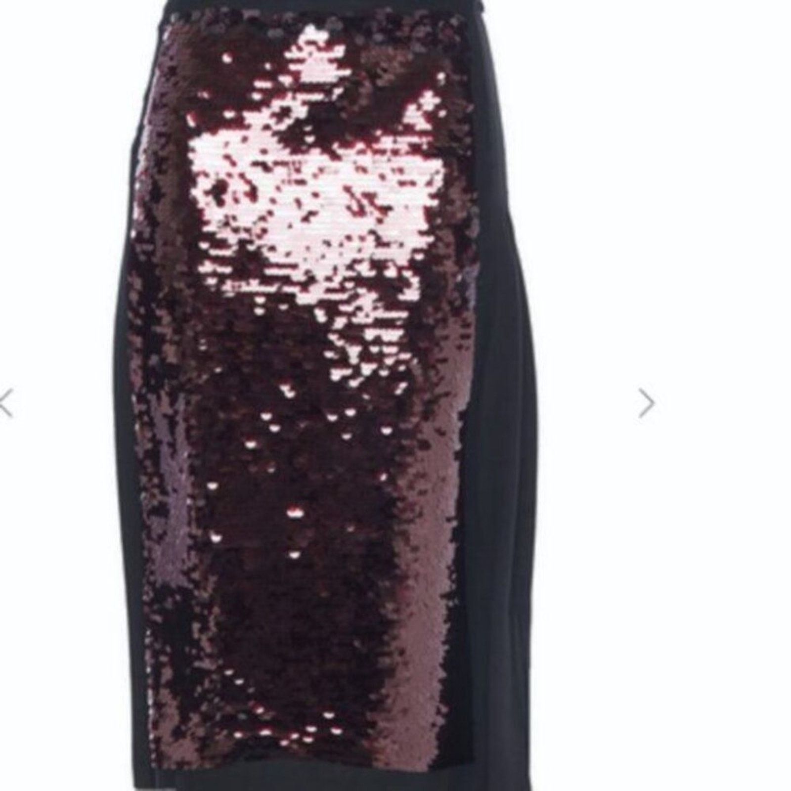 McQ Alexander McQueen Mcq Alexander McQueen Wrap effect sequined tulle Burgundy Size 26" / US 2 / IT 38 - 2 Thumbnail