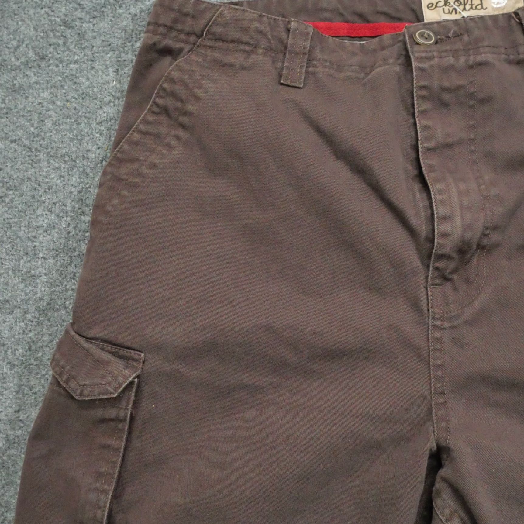 Ecko Unltd. VINTAGE Ecko Unltd Shorts Mens 36 Brown Cargo Baggy Distressed Y2K Size US 38 / EU 54 - 4 Thumbnail