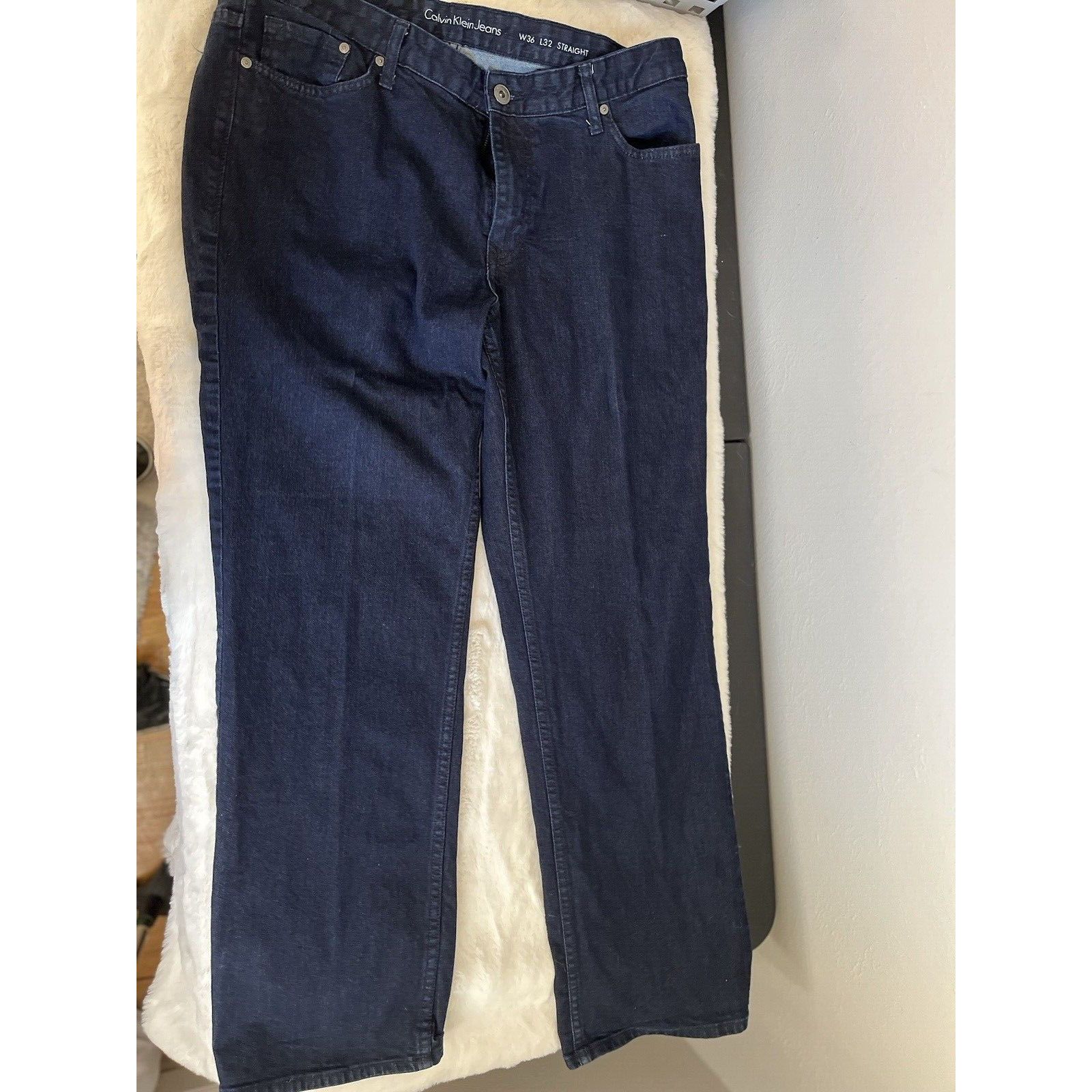 Calvin Klein Calvin Klein Straight Jeans womens size w36x32 Cotton Blend Size 36" / US 14 / IT 50 - 1 Thumbnail