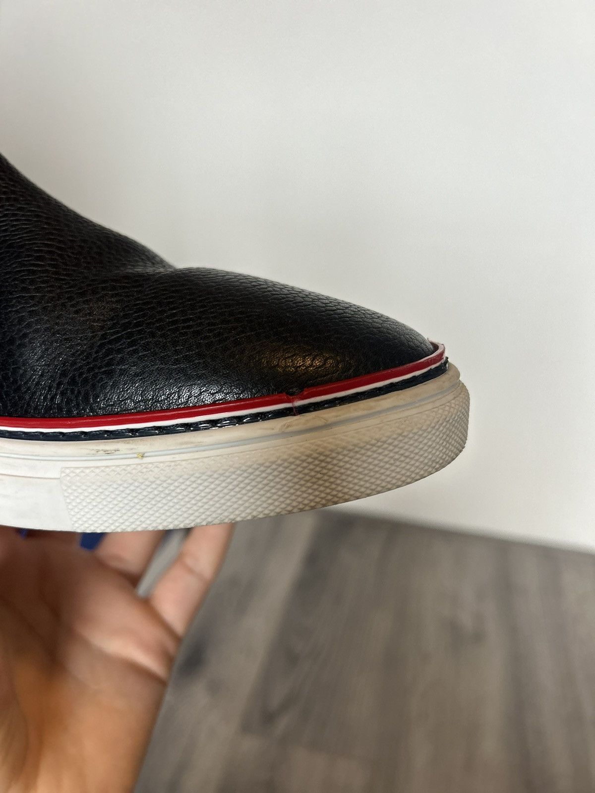 Thom Browne Thom Browne Black Leather Chelsea Boots - Size EU 42 Size US 9 / EU 42 - 6 Thumbnail