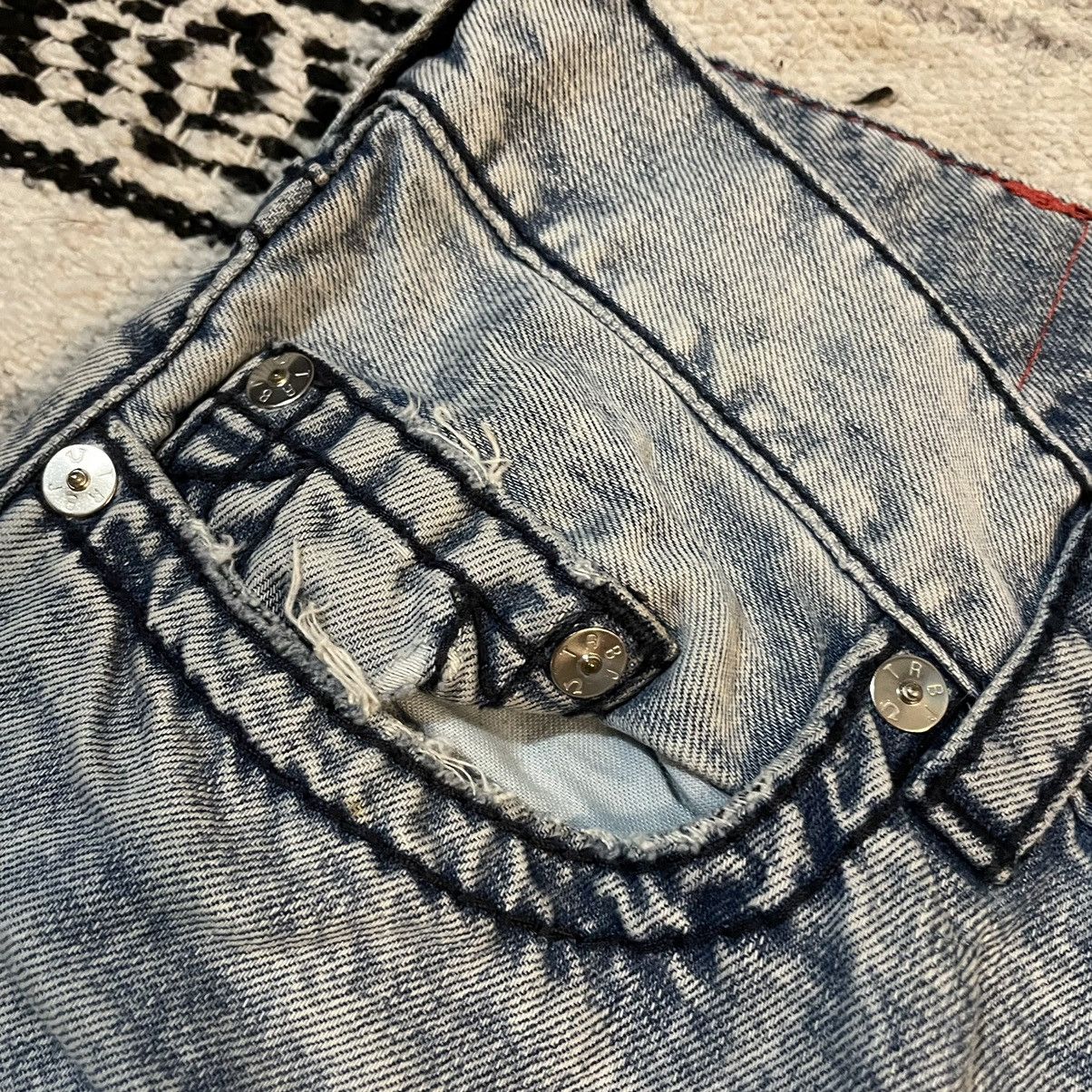 True Religion True Religion Skinny Stone Wash Blue Denim Jeans 35x31 Size US 35 - 6 Thumbnail