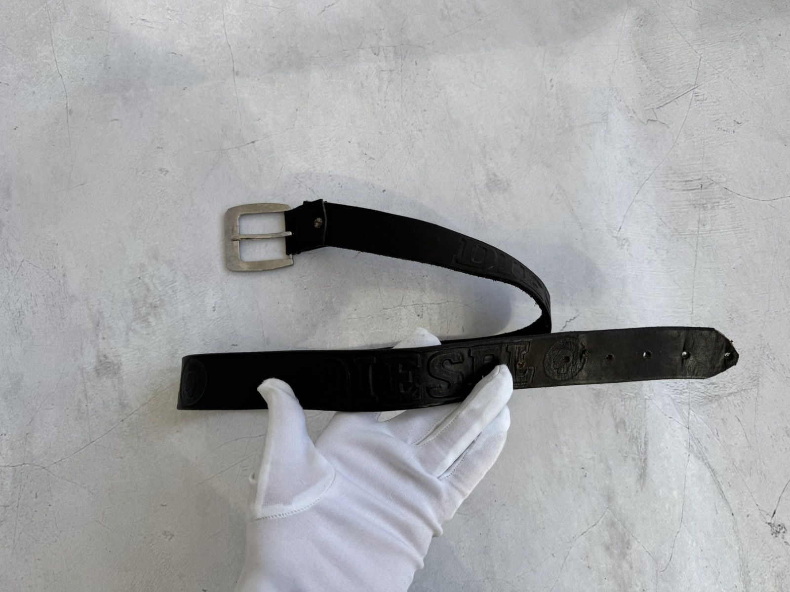 Diesel Diesel Leather Belt Black Vintage Size ONE SIZE - 2 Thumbnail