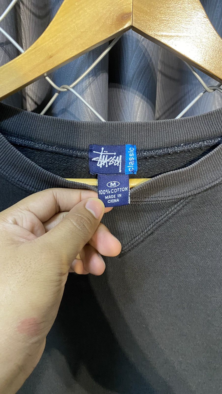 Stussy × Vintage Beautiful Sunfaded STUSSY SWEATSHIRT MEDIUM Size US M / EU 48-50 / 2 - 4 Thumbnail