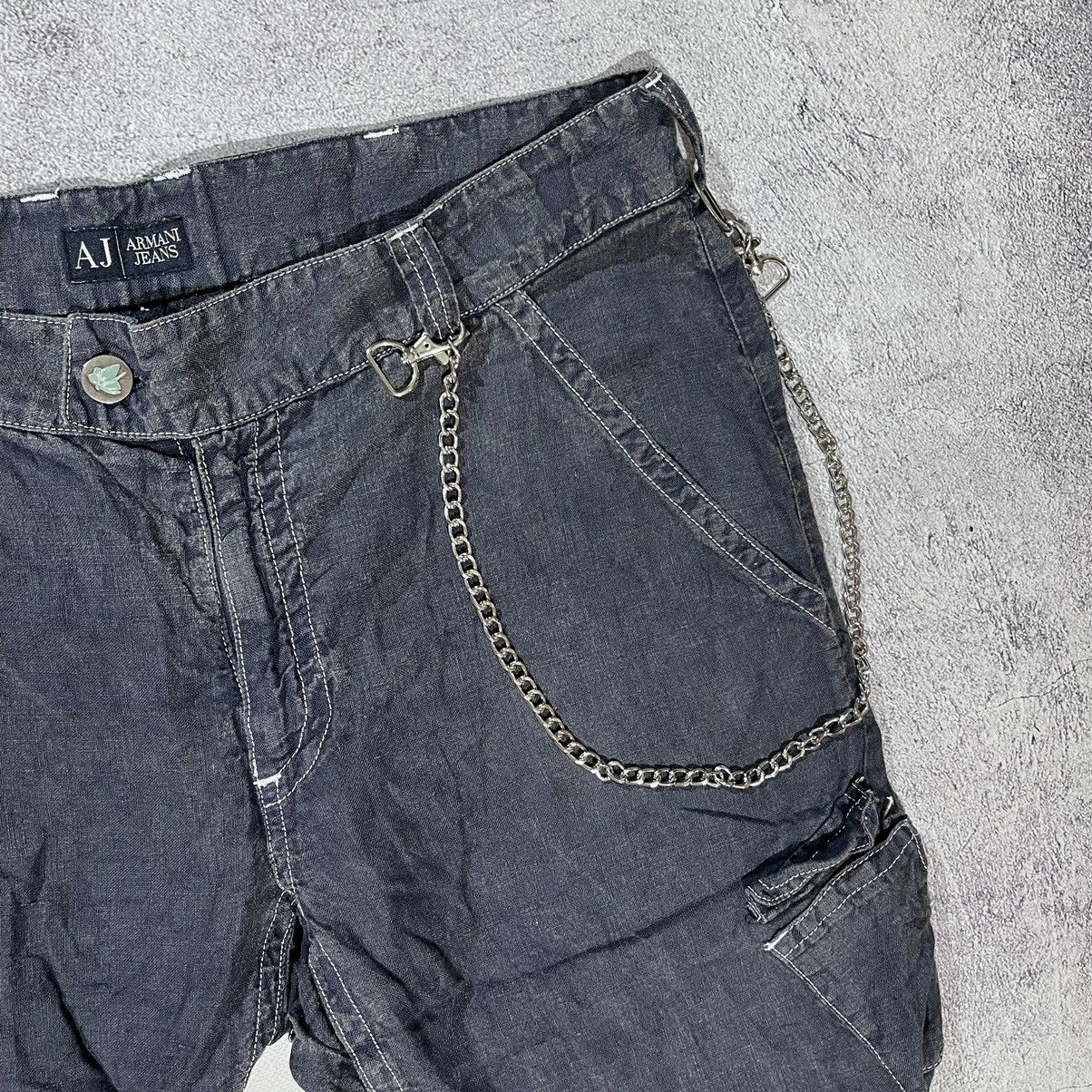 Armani Very Rare Vintage 90’s Armani Hemp Linen Pants Cargo Size 34 Size US 34 / EU 50 - 7 Thumbnail