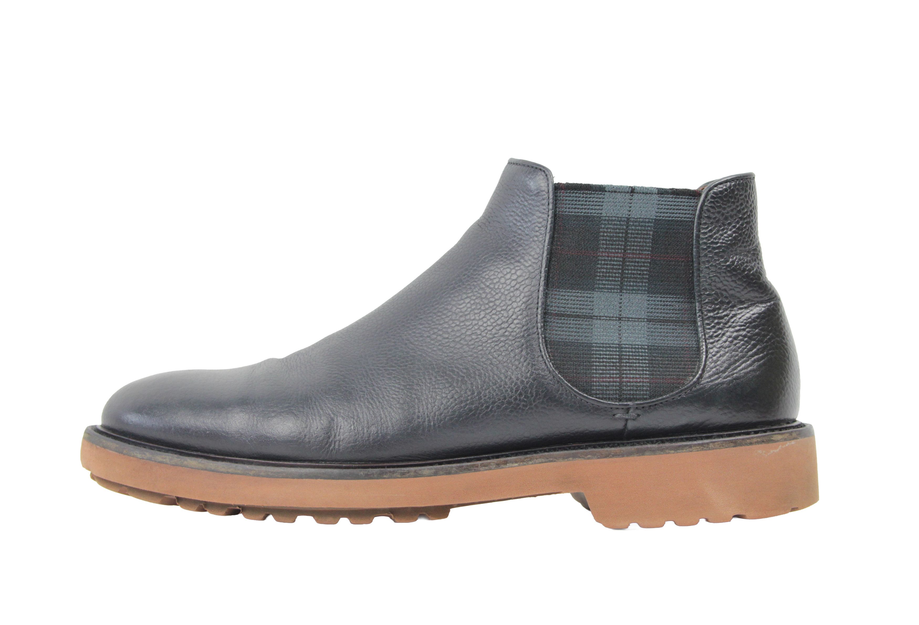 Doucal's Chelsea Tartan Tractor Sole Ankle Boots Size US 9 / EU 42 - 2 Thumbnail