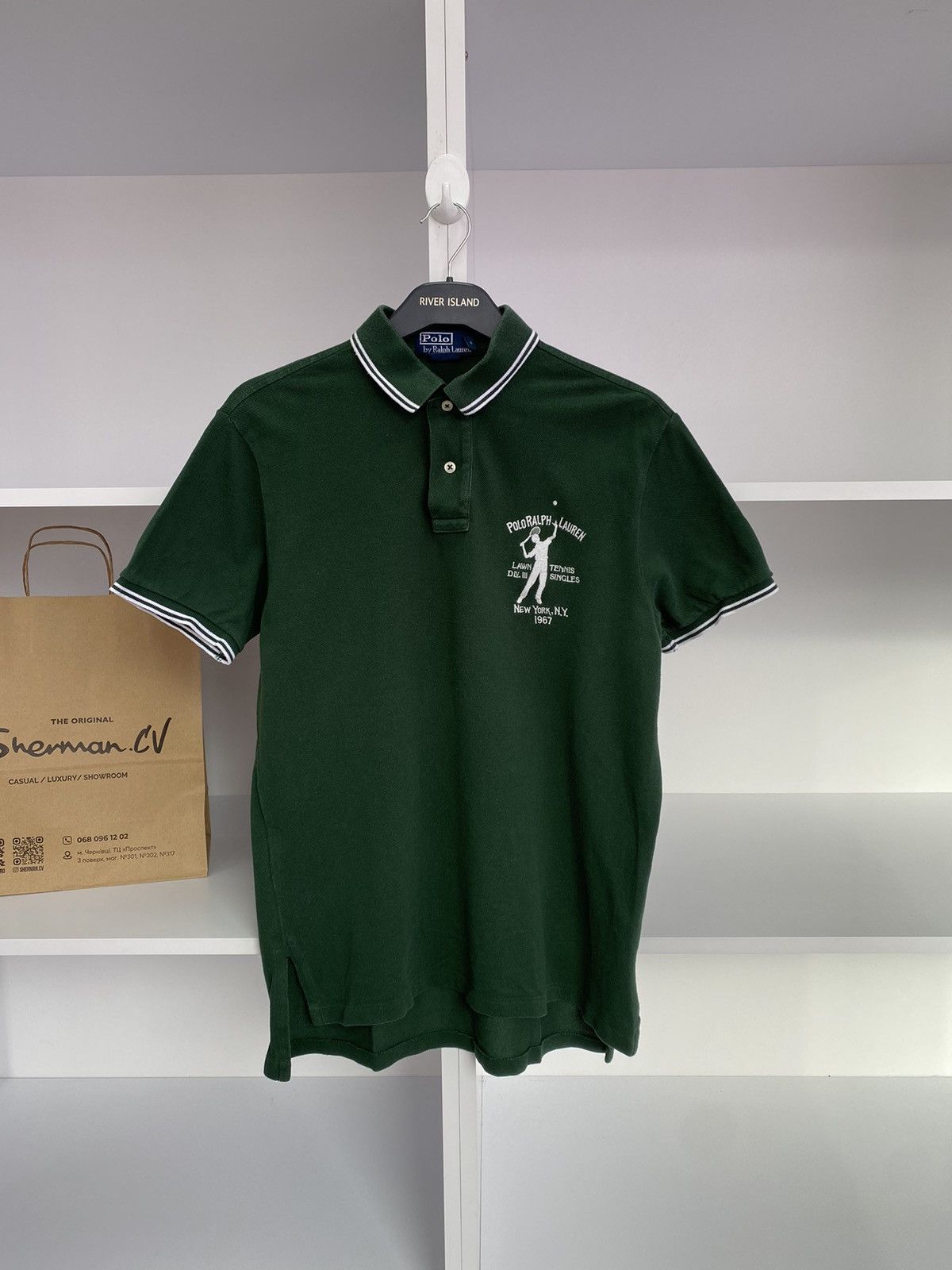 Polo Ralph Lauren × Vintage Vintage Polo Ralph Lauren Polo Tennis Tee Size US M / EU 48-50 / 2 - 2 Thumbnail