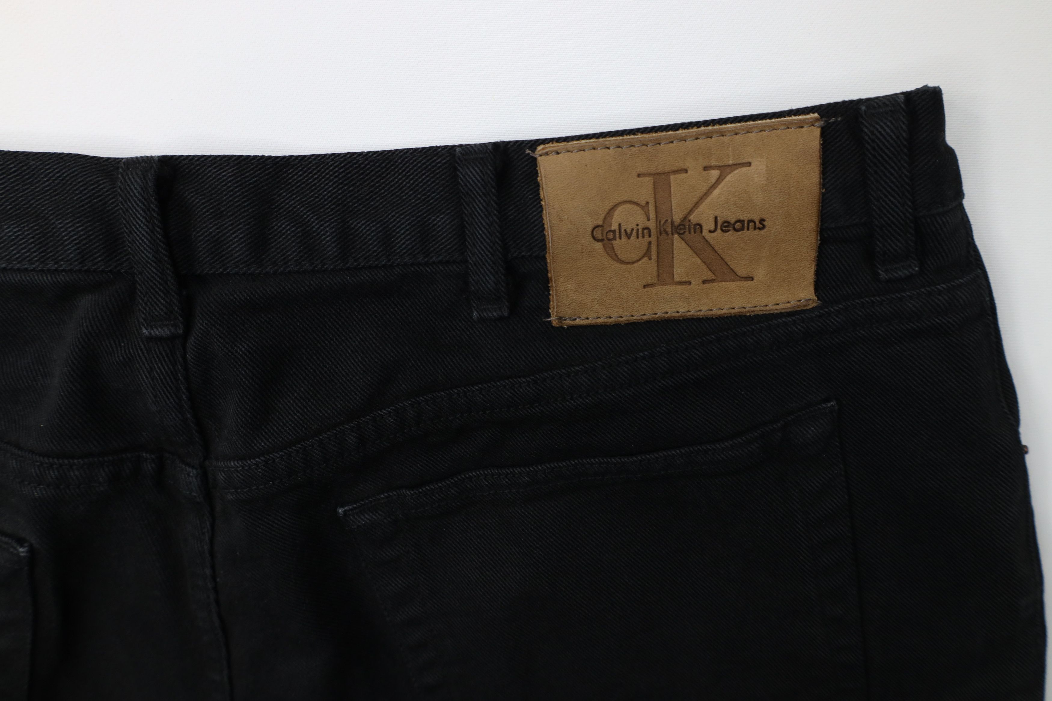 Calvin Klein Vintage 90s Calvin Klein Fit Denim Jeans Black Cotton Size US 38 / EU 54 - 16 Thumbnail