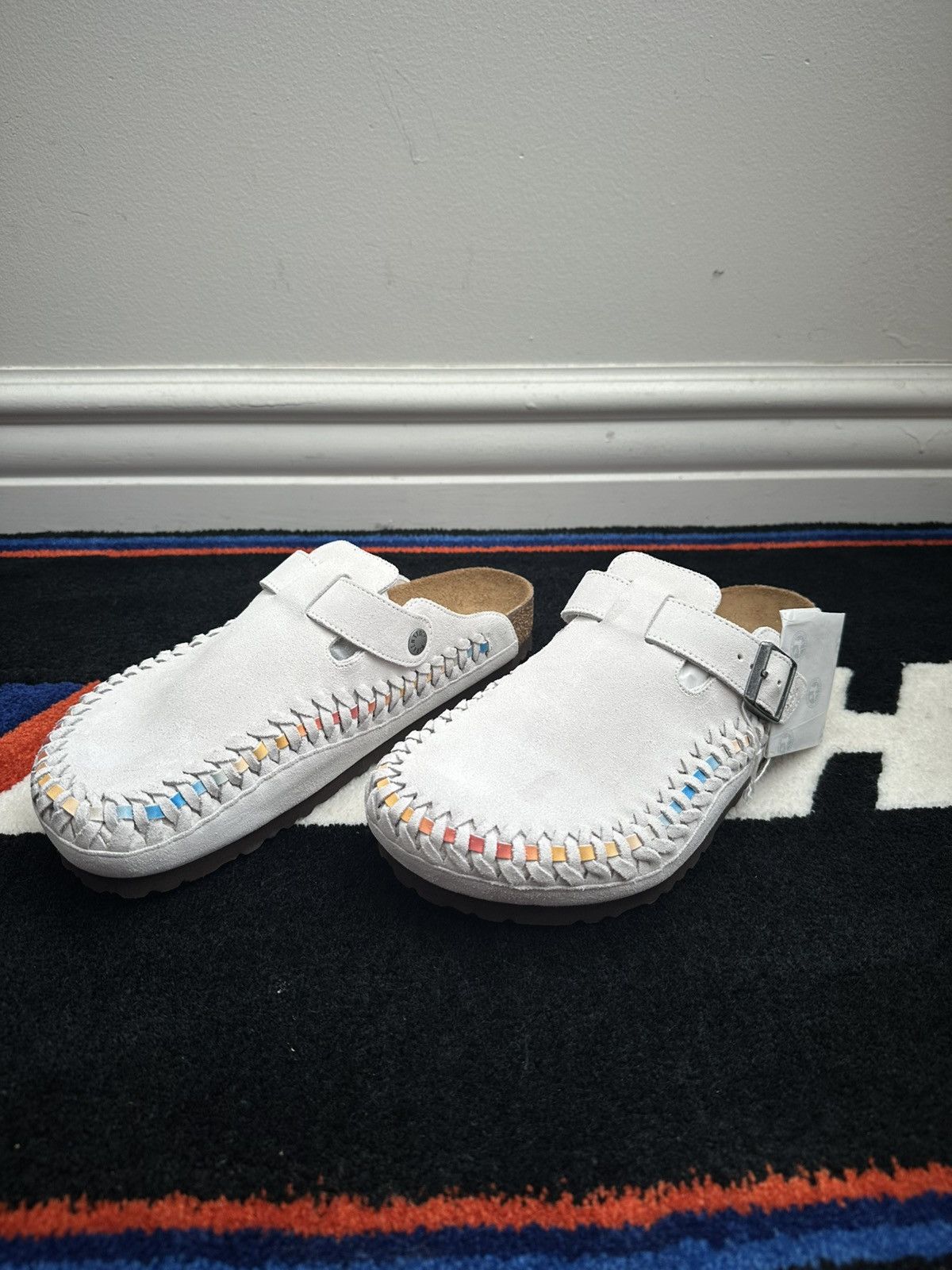 Birkenstock × Kith Birkenstock x Kith Boston Woven Antique White/Tie Dye Size US 8 / EU 41 - 3 Thumbnail