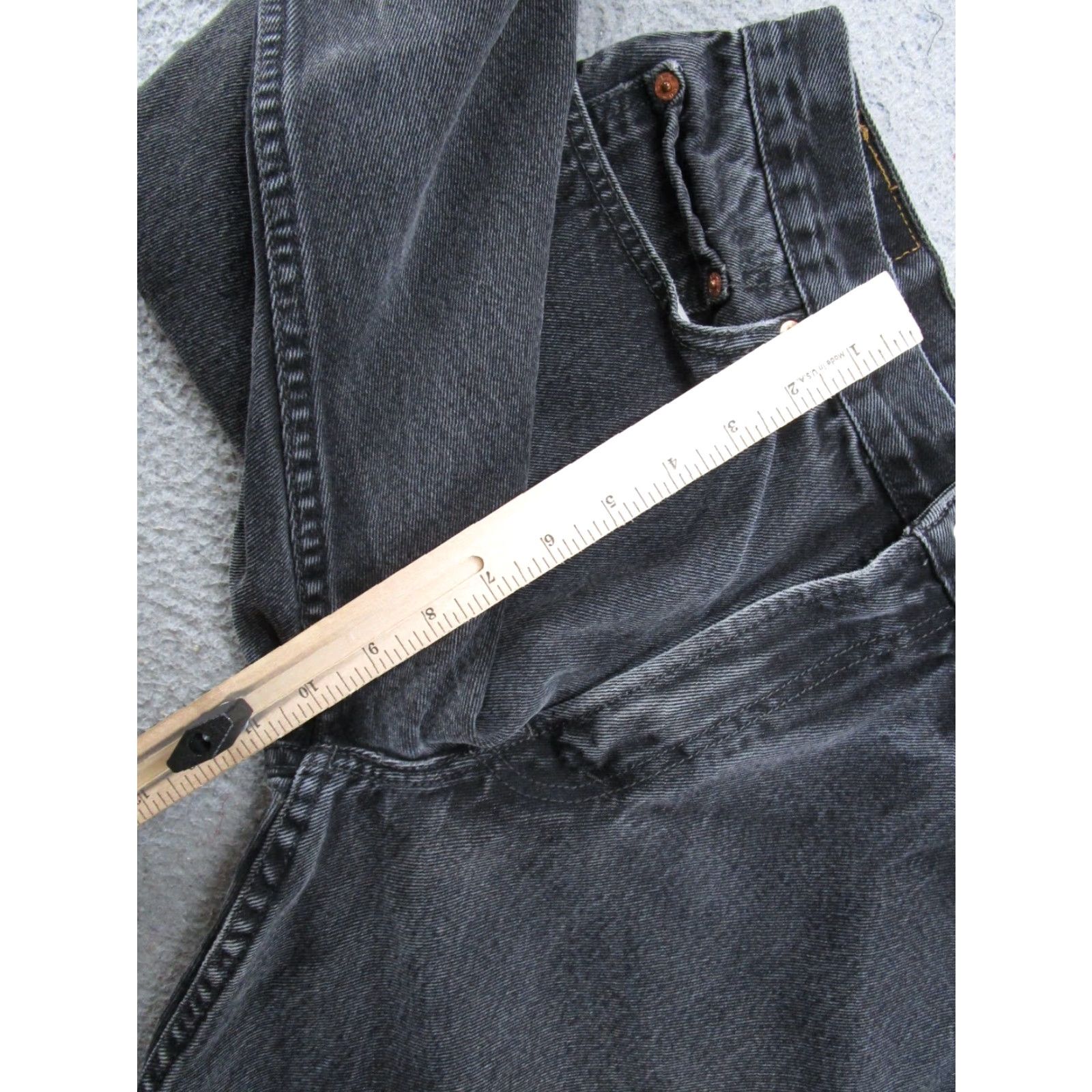 Levi's VTG Levi's Relaxed Fit Straight Leg Denim Jeans 34x36 Black 5-Pocket Design Cotton Denim Men Jeans Straight VTG Levi's Regular Size 34 Mens Size US 34 / EU 50 - 7 Thumbnail