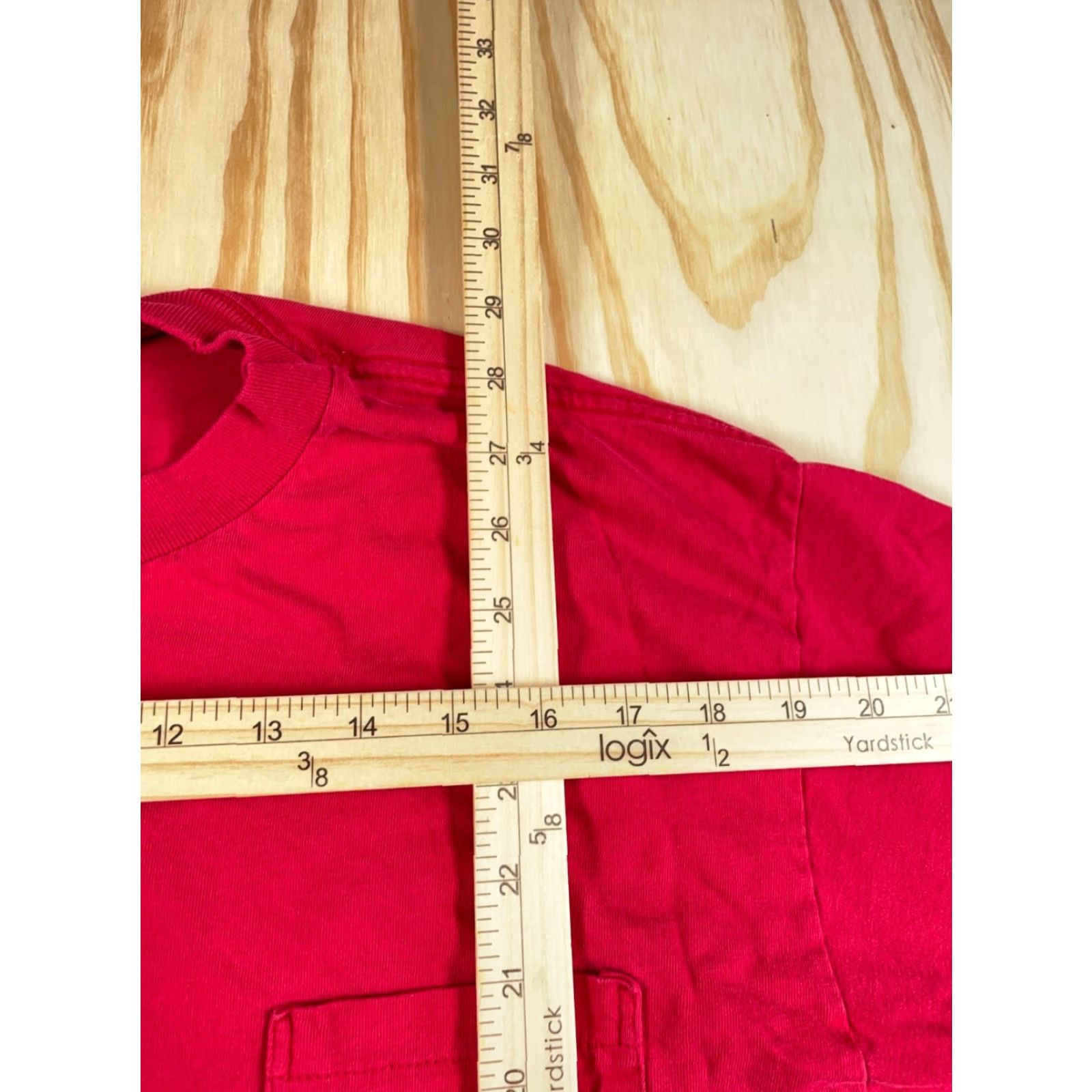 Vintage VINTAGE TownCraft Polo Pocket T-Shirt Adult Large Red Single Stitch USA Made 80s Retro Mens Size US L / EU 52-54 / 3 - 7 Thumbnail
