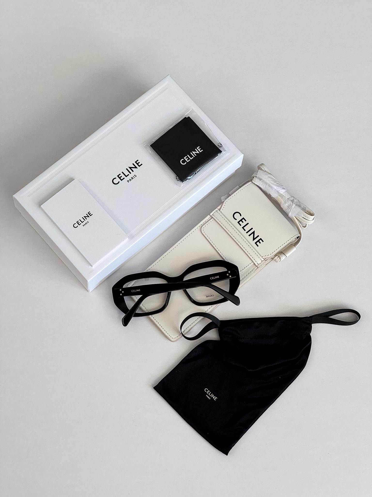 Celine Celine 3 DOTS Women Eyeglasses CL50156I 001 NEW AUTHENTIC Size ONE SIZE - 15 Thumbnail