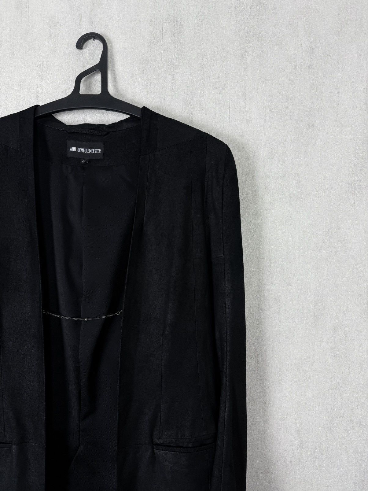 Ann Demeulemeester Ann Demeulemeester Leather Blazer With 925 Silver Chain Size XS / US 0-2 / IT 36-38 - 5 Thumbnail