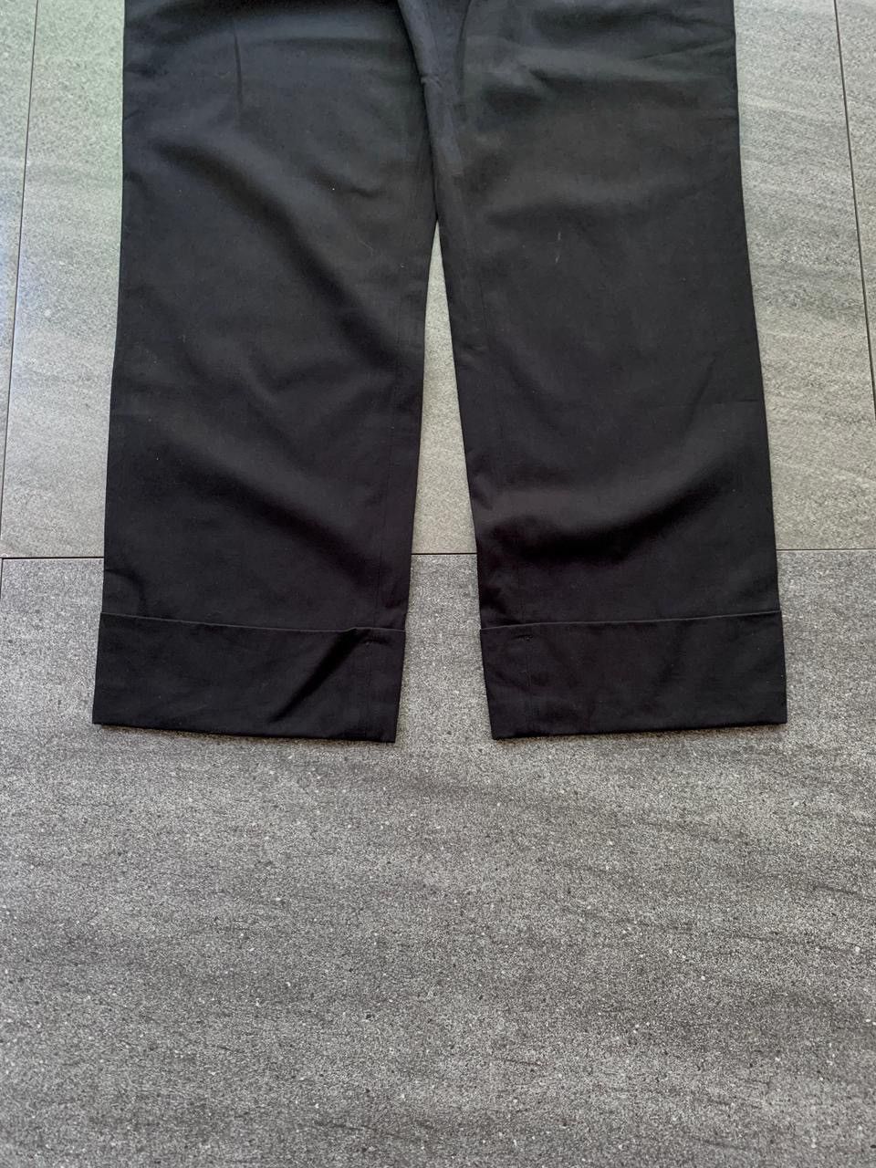 Yohji Yamamoto FREE TAX! Noir Slim Cuffed Trousers Size US 31 - 4 Thumbnail