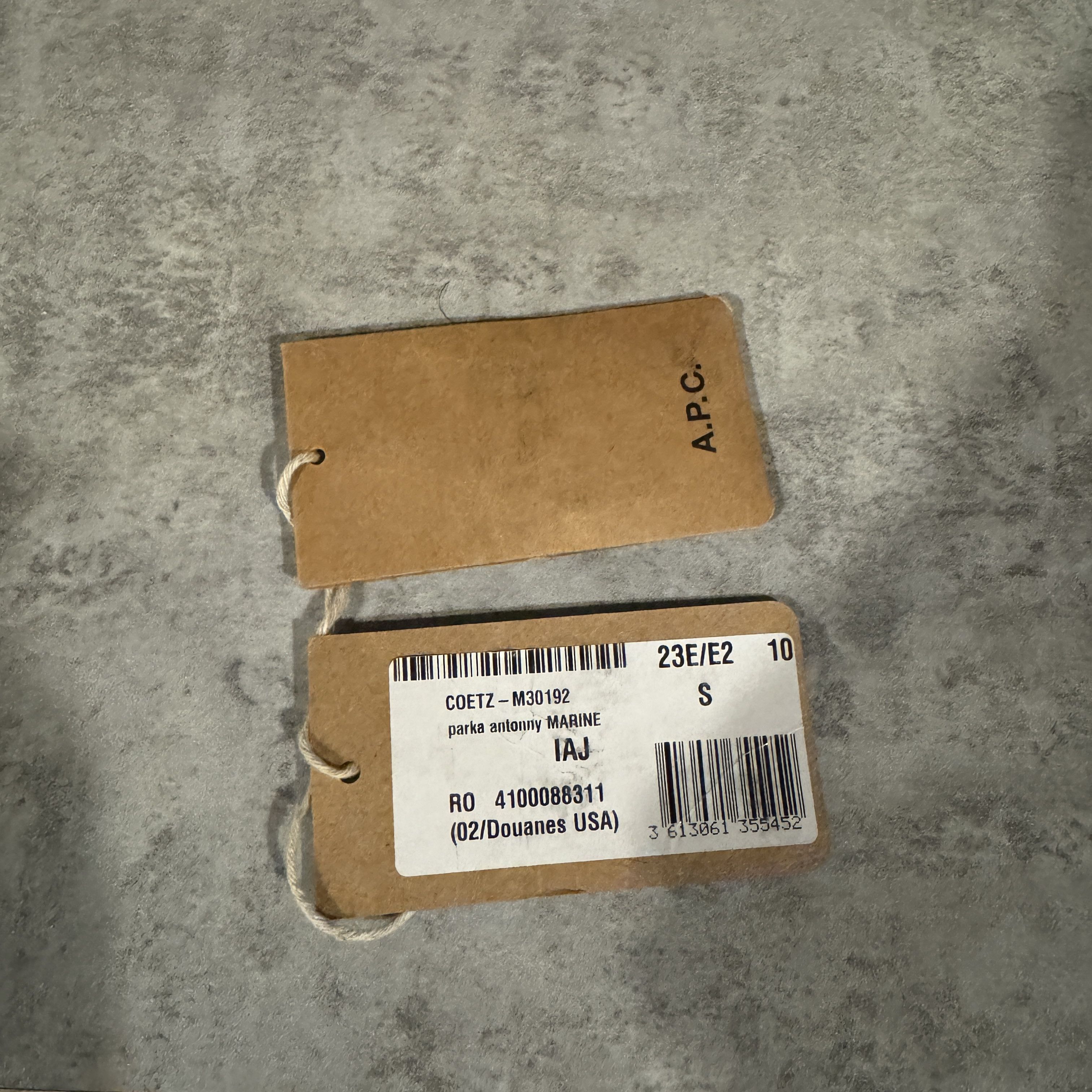 A.P.C. Antonny Parka (with tags) APC 2023 Unisex Size US S / EU 44-46 / 1 - 3 Thumbnail