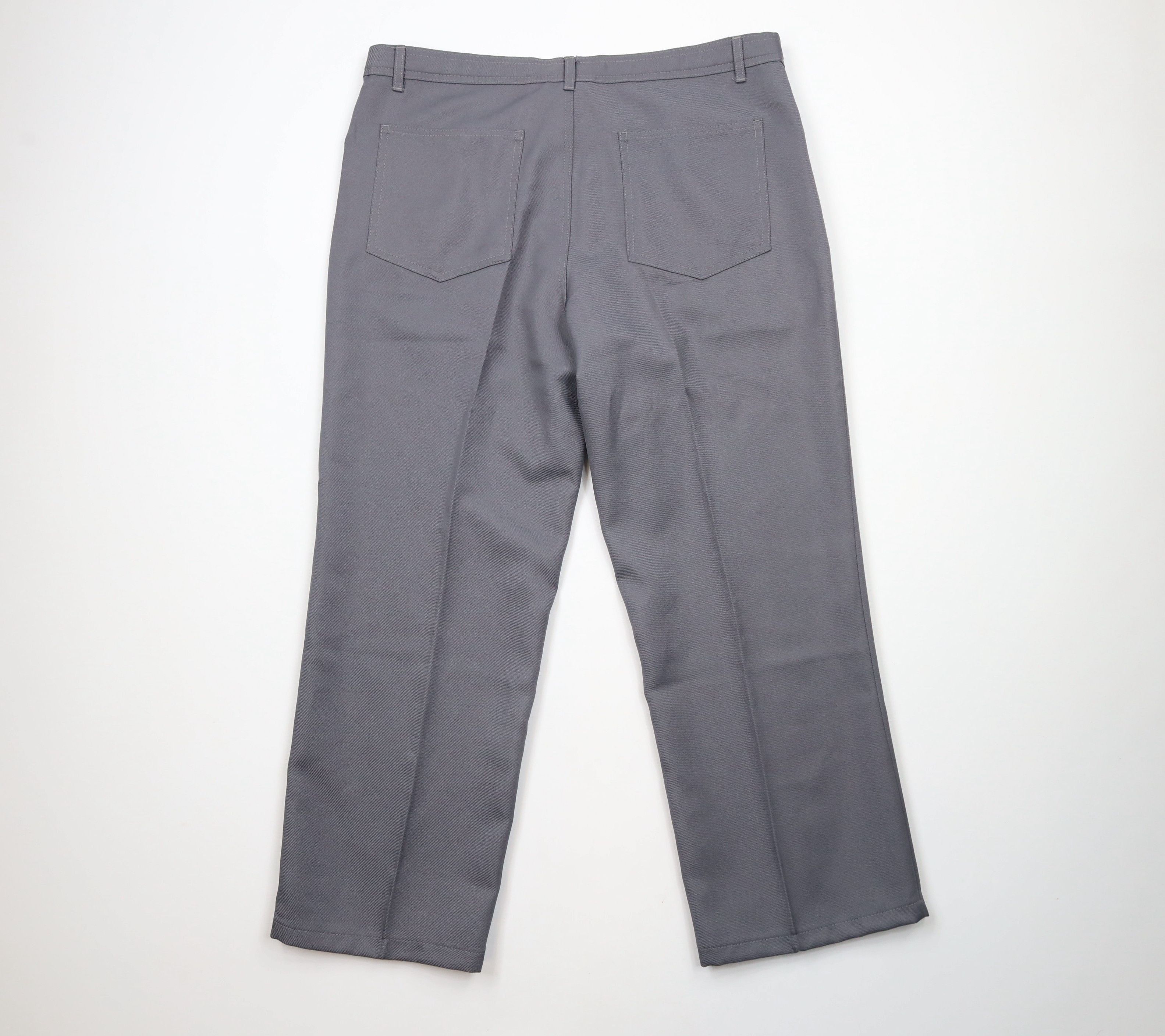 Vintage Vintage 90s Streetwear Flared Wide Leg Chino Pants Brown Size US 38 / EU 54 - 7 Thumbnail