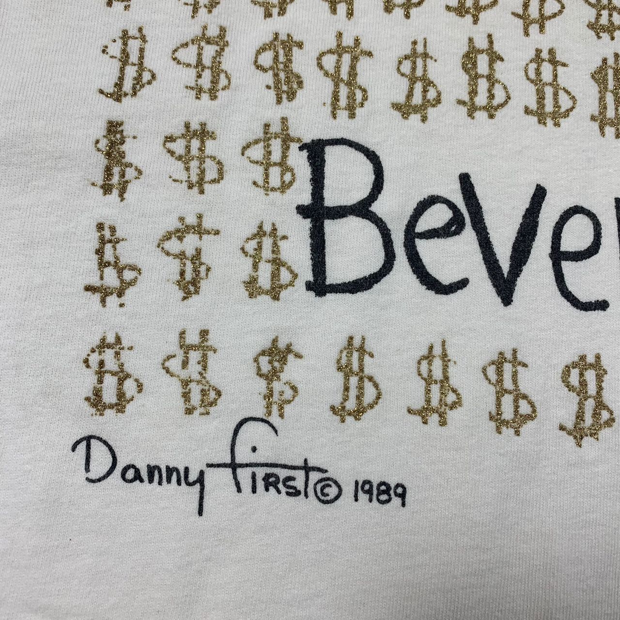 Fruit Of The Loom Vintage 1989 Danny First Rodeo Drive Beverly Hills Tee Shirt Size US M / EU 48-50 / 2 - 9 Thumbnail