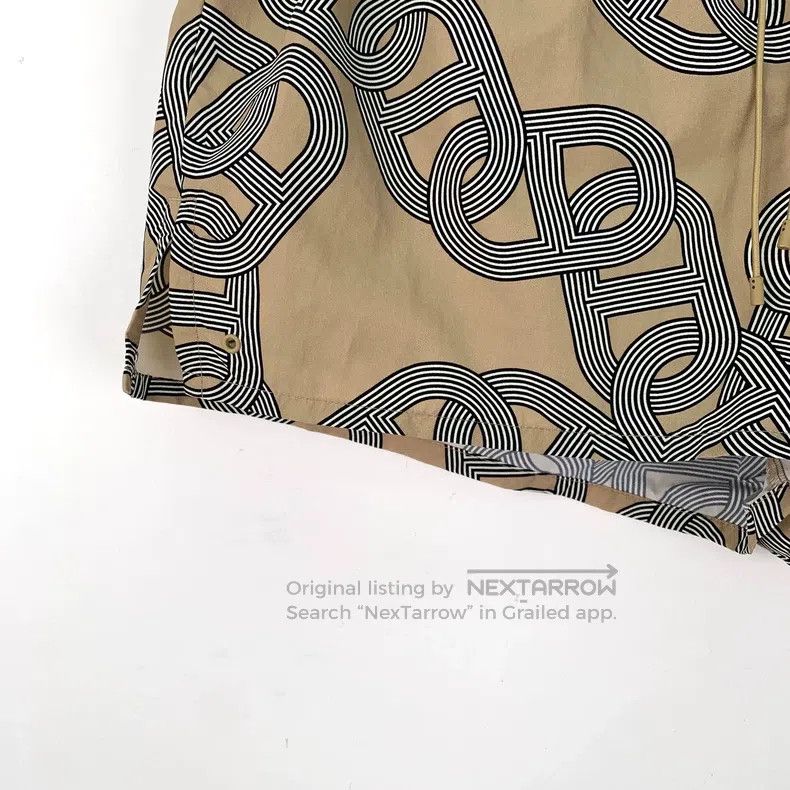Hermes Hermes Brown chain lock buckle print drawstring casual sho Size 25" / US 0 / IT 36 - 4 Thumbnail