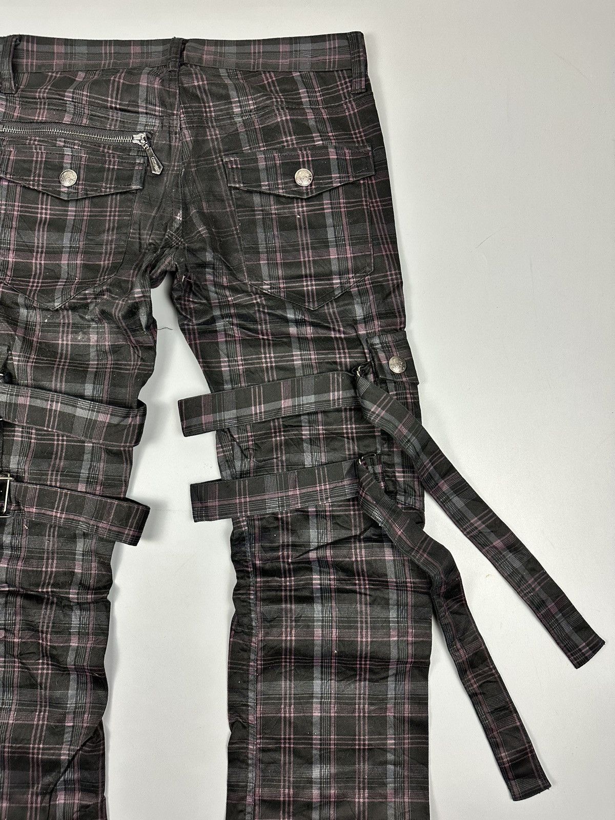 Seditionaries Vintage Bernings-Sho Punk Bondage Cargo Pants Size US 30 / EU 46 - 6 Thumbnail