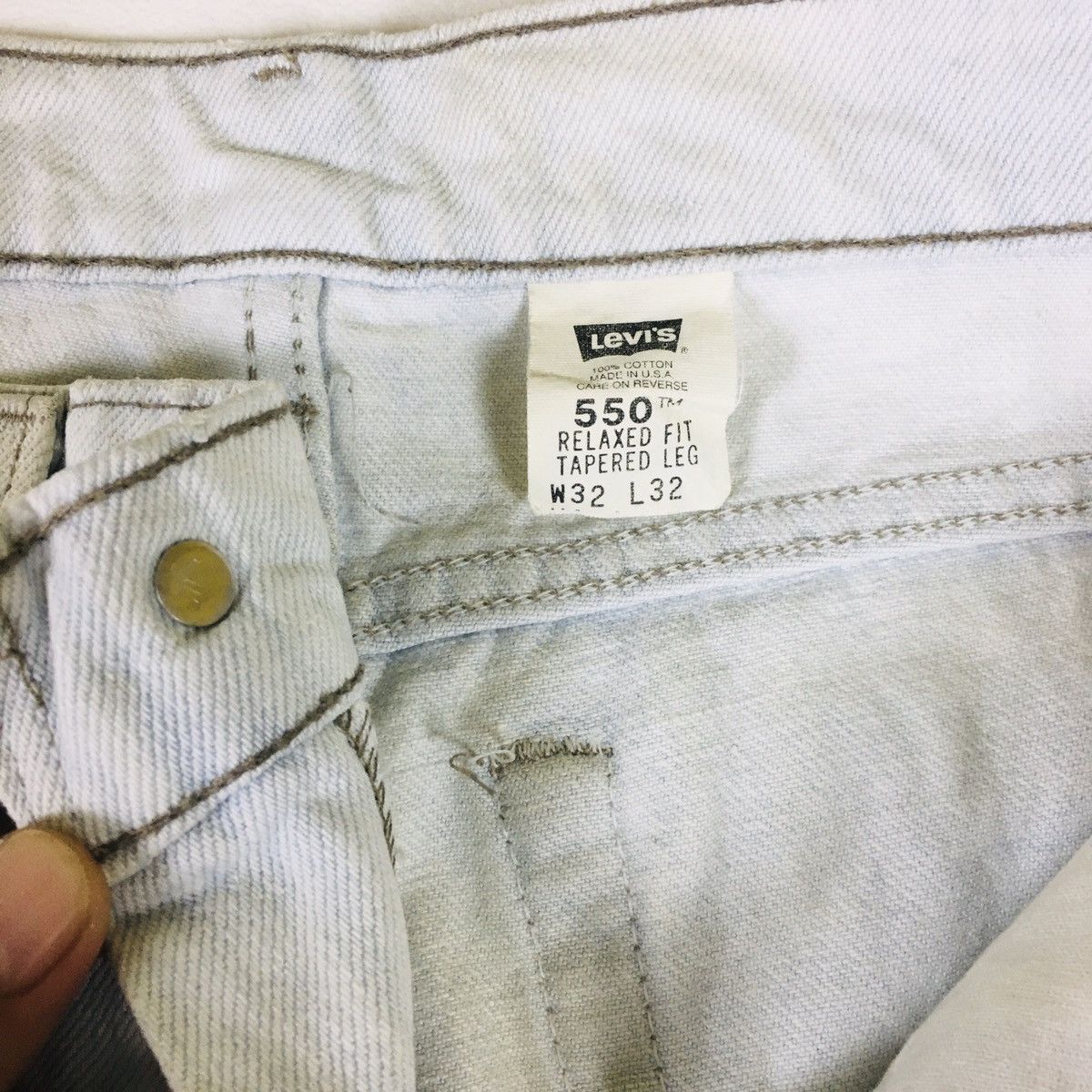 Levi's Vintage 90s Levis 550 Relaxed Fit Tapered Leg Size US 32 / EU 48 - 10 Thumbnail
