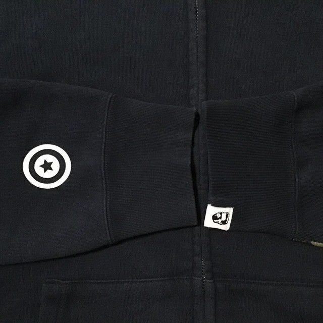 Bape × Nigo BAPE 1st camo green x navy shark full zip hoodie APE NIGO Size US L / EU 52-54 / 3 - 6 Thumbnail