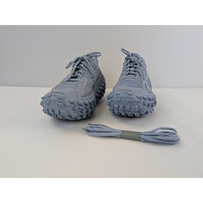 Balenciaga o1rshd1 Bouncer / Defender Low Top Sneaker in Faded Blue Size US 12 / EU 45 - 7 Thumbnail
