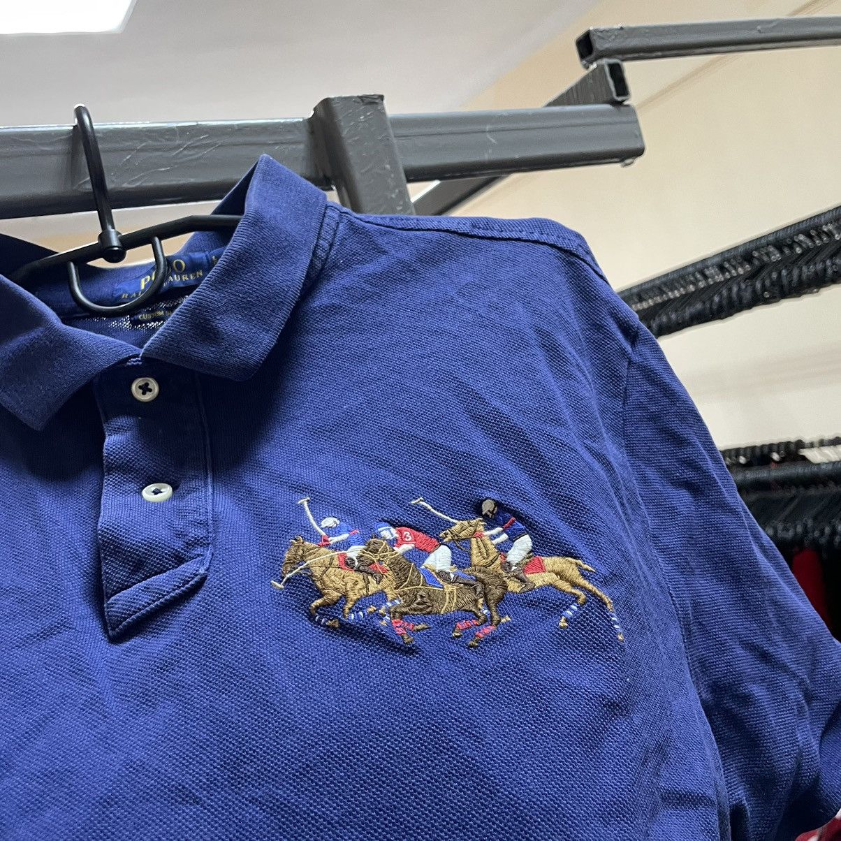 Polo Ralph Lauren × Ralph Lauren Rare Polo Ralph Lauren 5 Horse Men Rugby tee shirt old merce Size US L / EU 52-54 / 3 - 2 Thumbnail