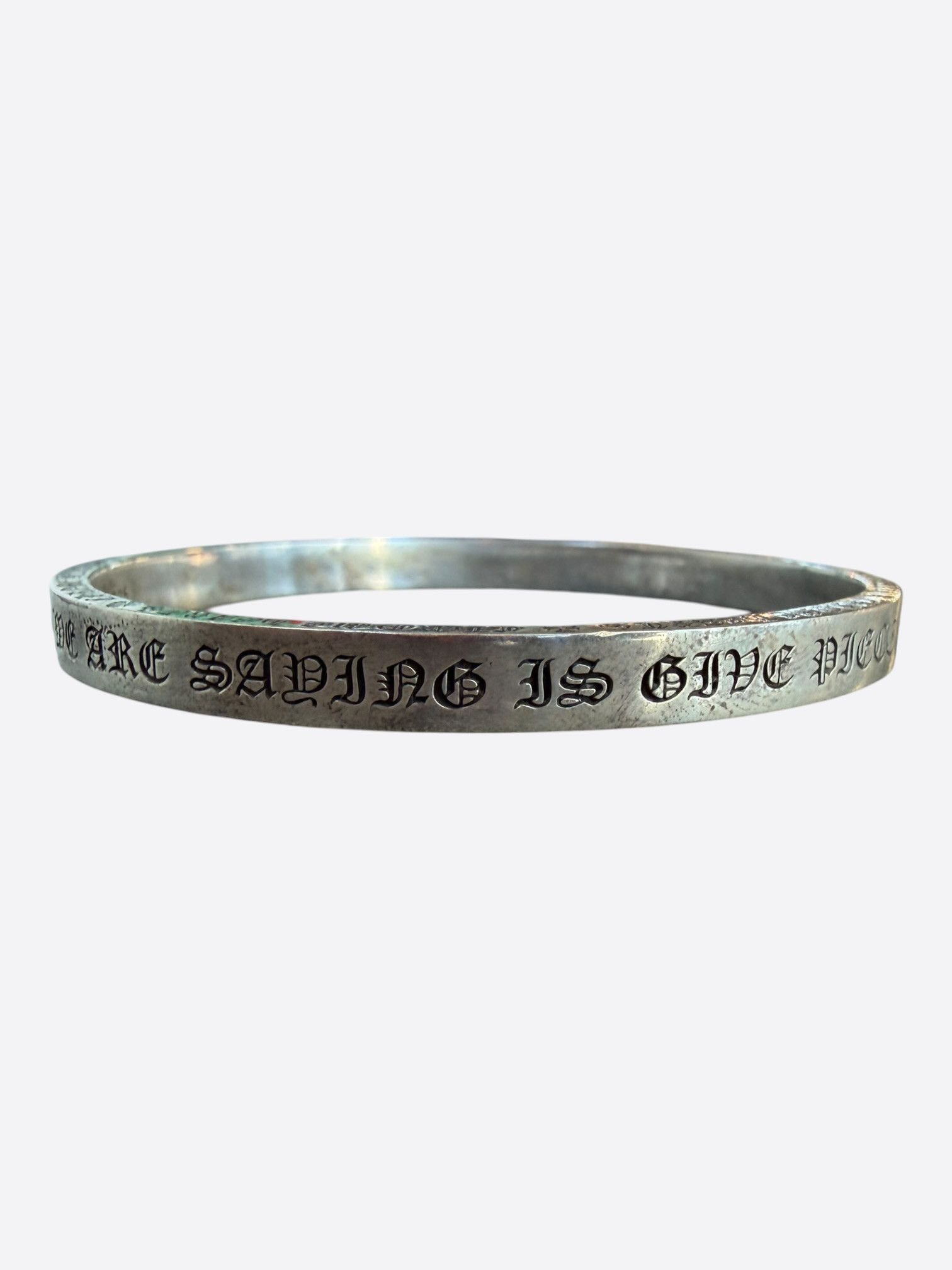 Chrome Hearts Chrome Hearts Silver Spacer Bangle Bracelet Size ONE SIZE - 6 Thumbnail
