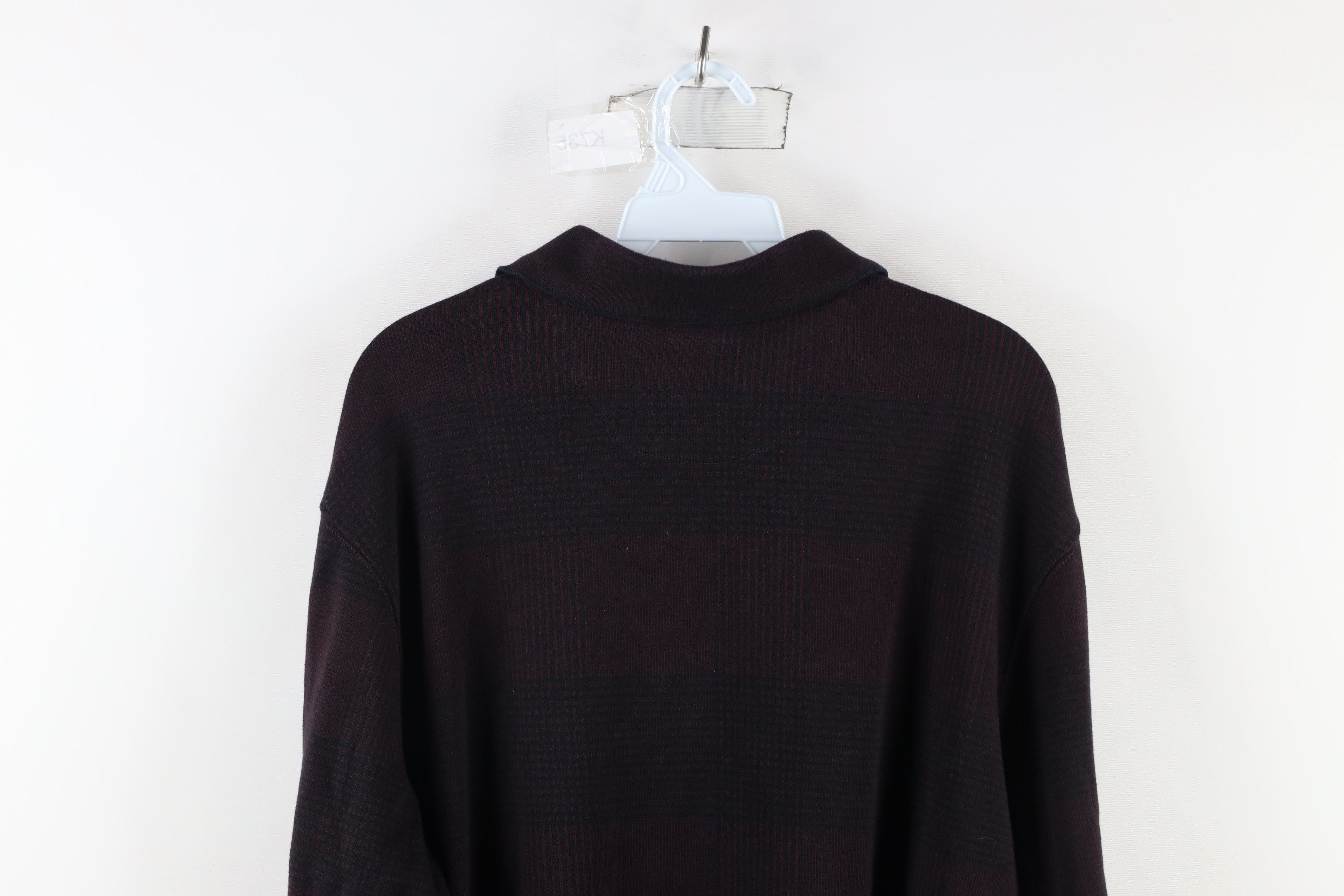 Vintage Vintage 90s Streetwear Long Sleeve Rugby Polo Shirt Plaid Size US XL / EU 56 / 4 - 7 Thumbnail