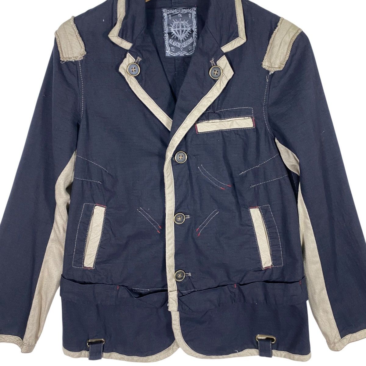 If Six Was Nine × Japanese Brand × Le Grande Bleu (L.G.B.) Vintage Algon Quins Button Jacket F Size But To Fit M Size Size US M / EU 48-50 / 2 - 4 Thumbnail