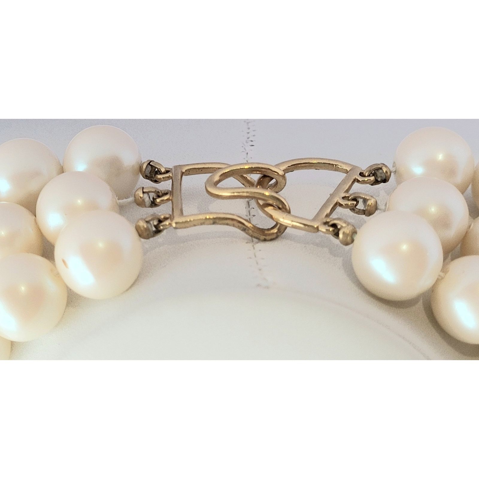 Monet Monet Necklace Vintage Signed Faux Pearl & Turquoise Size ONE SIZE - 4 Thumbnail