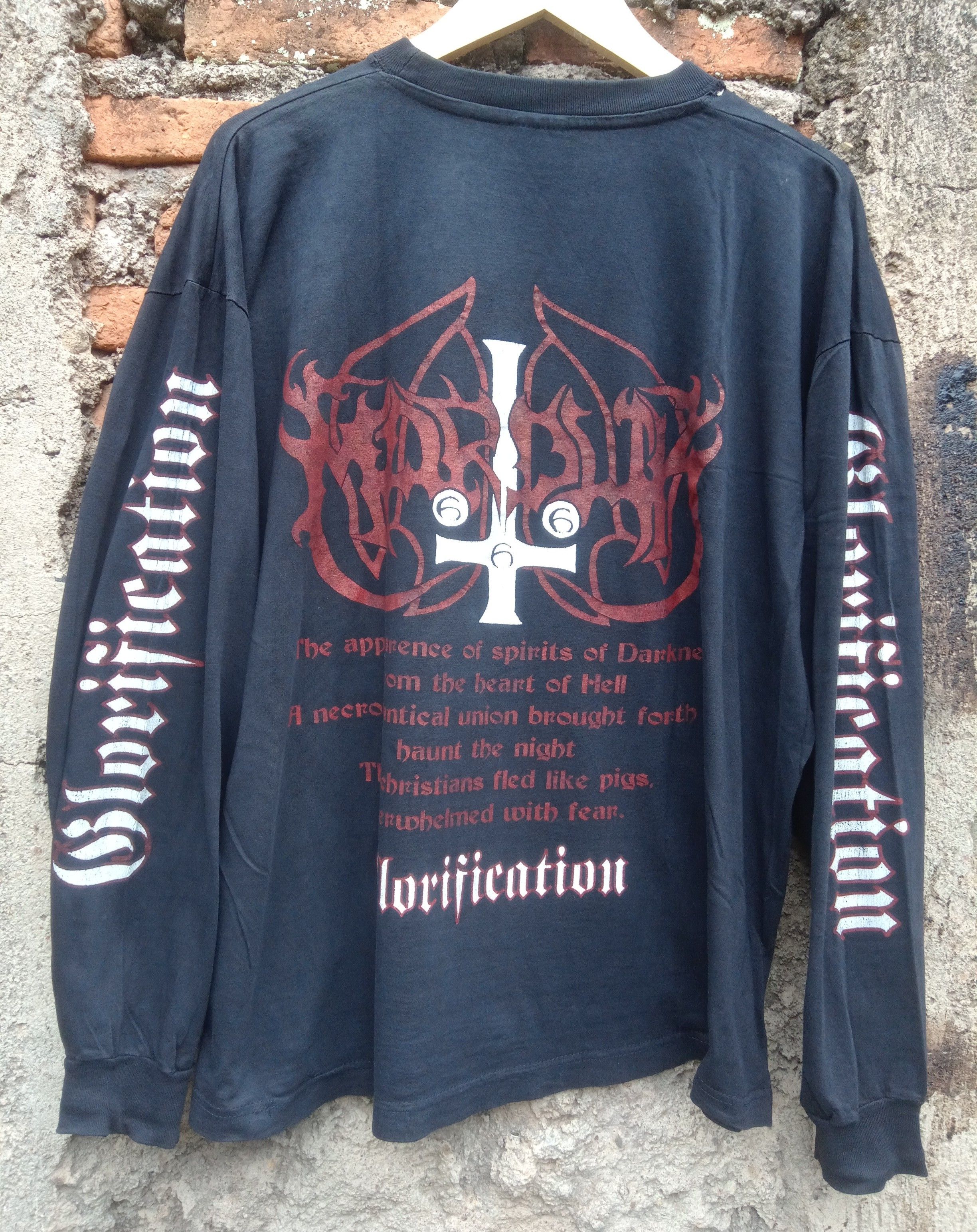 Band Tees × Vintage Vintage MARDUK glorification Size US XL / EU 56 / 4 - 3 Thumbnail
