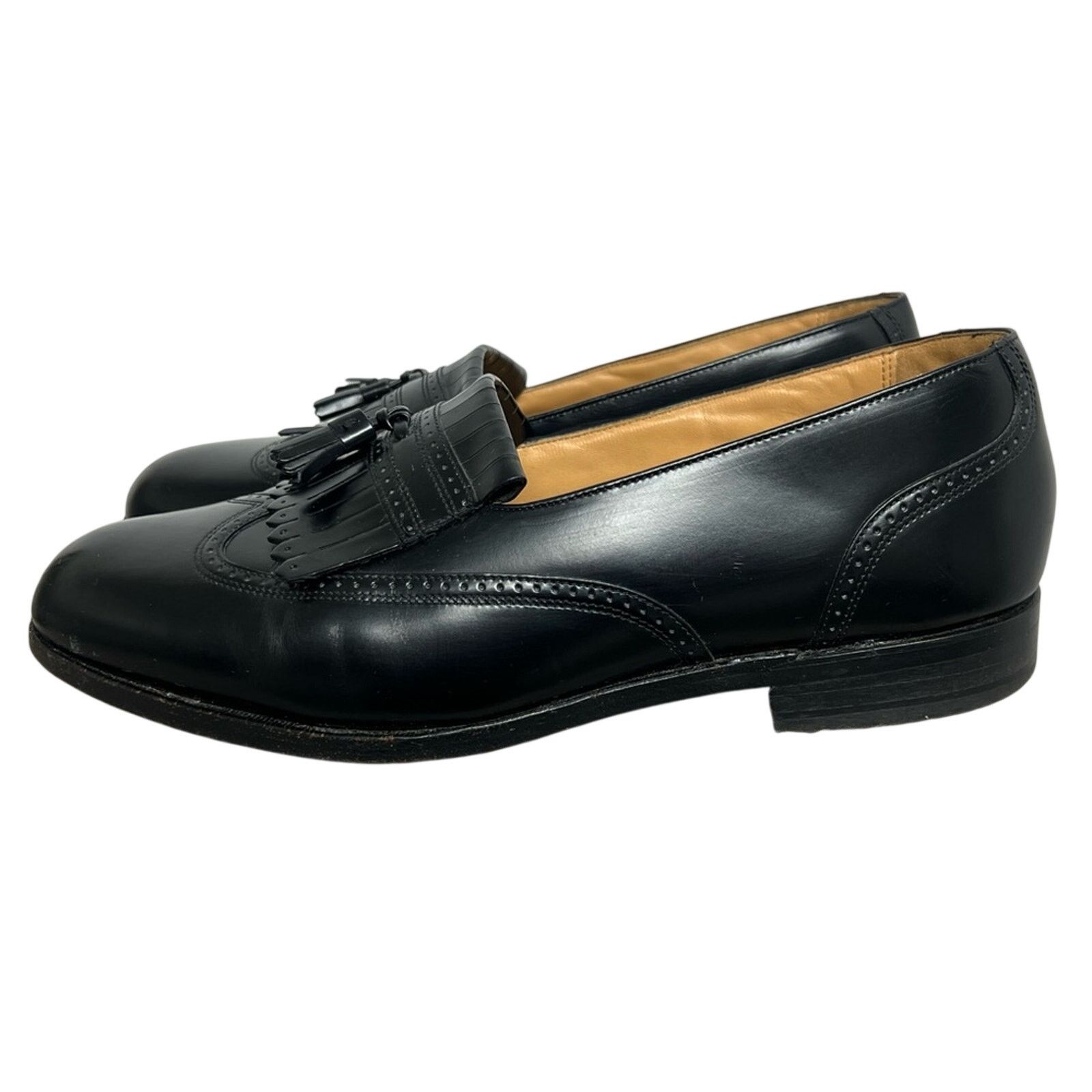 Stafford STAFFORD EXECUTIVE Comfort Plus Black Leather Wingtip Shoes Size US 11.5 / EU 44-45 - 1 Thumbnail