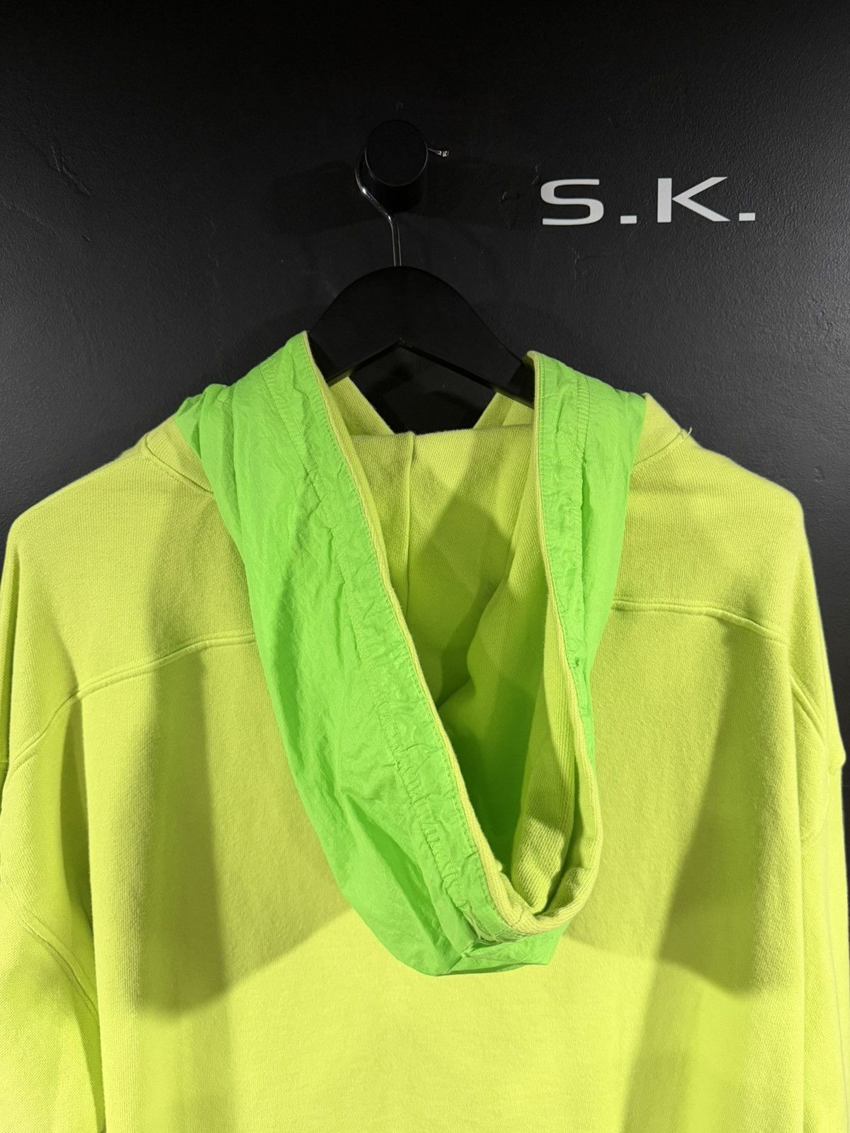 Rhude Rhude Neon Green Layered 2 in 1 Hoodie XL BNWT Size US XL / EU 56 / 4 - 6 Thumbnail