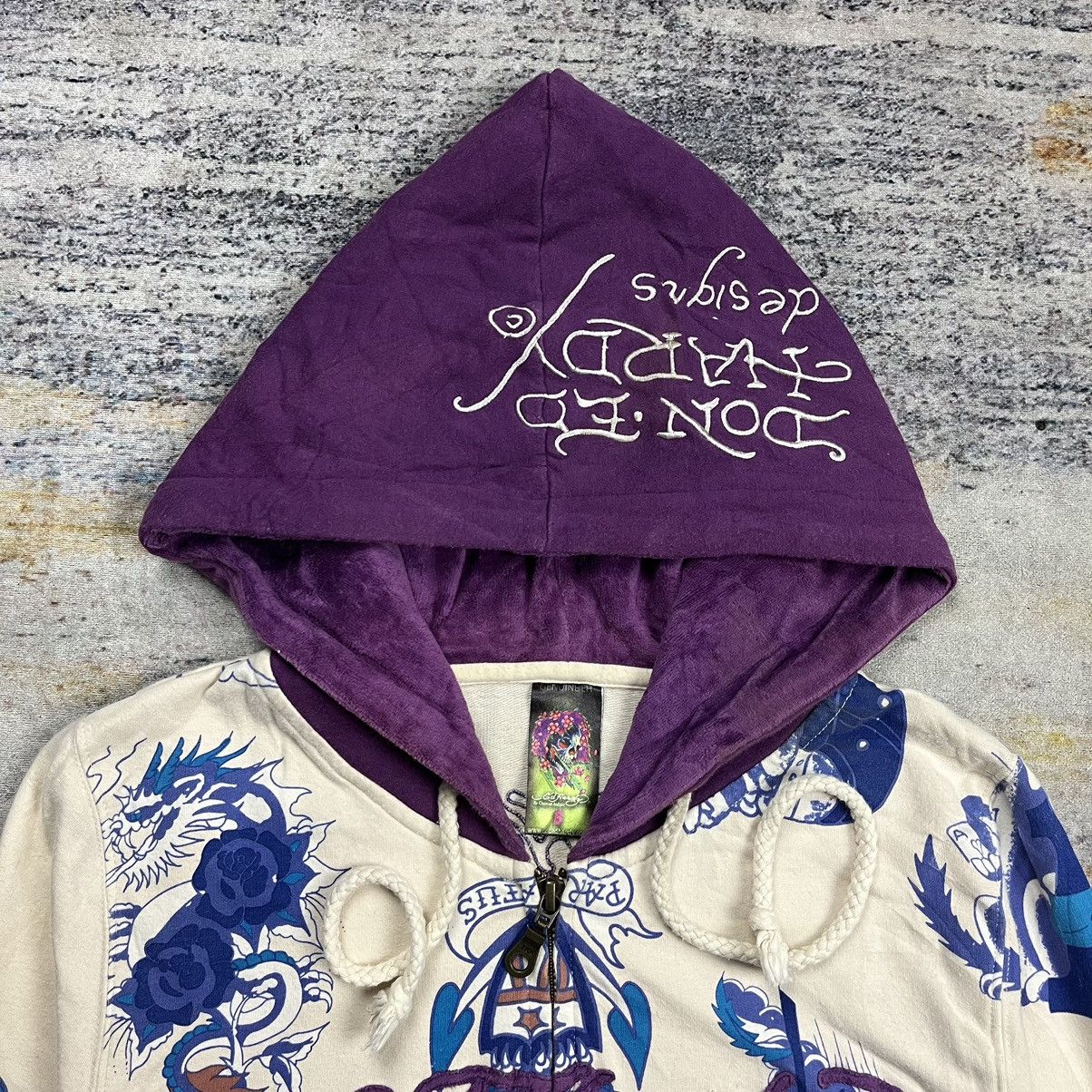 Ed Hardy Y2k Ed Hardy by Christian Audigier all over print zip hoodie Size US S / EU 44-46 / 1 - 5 Thumbnail