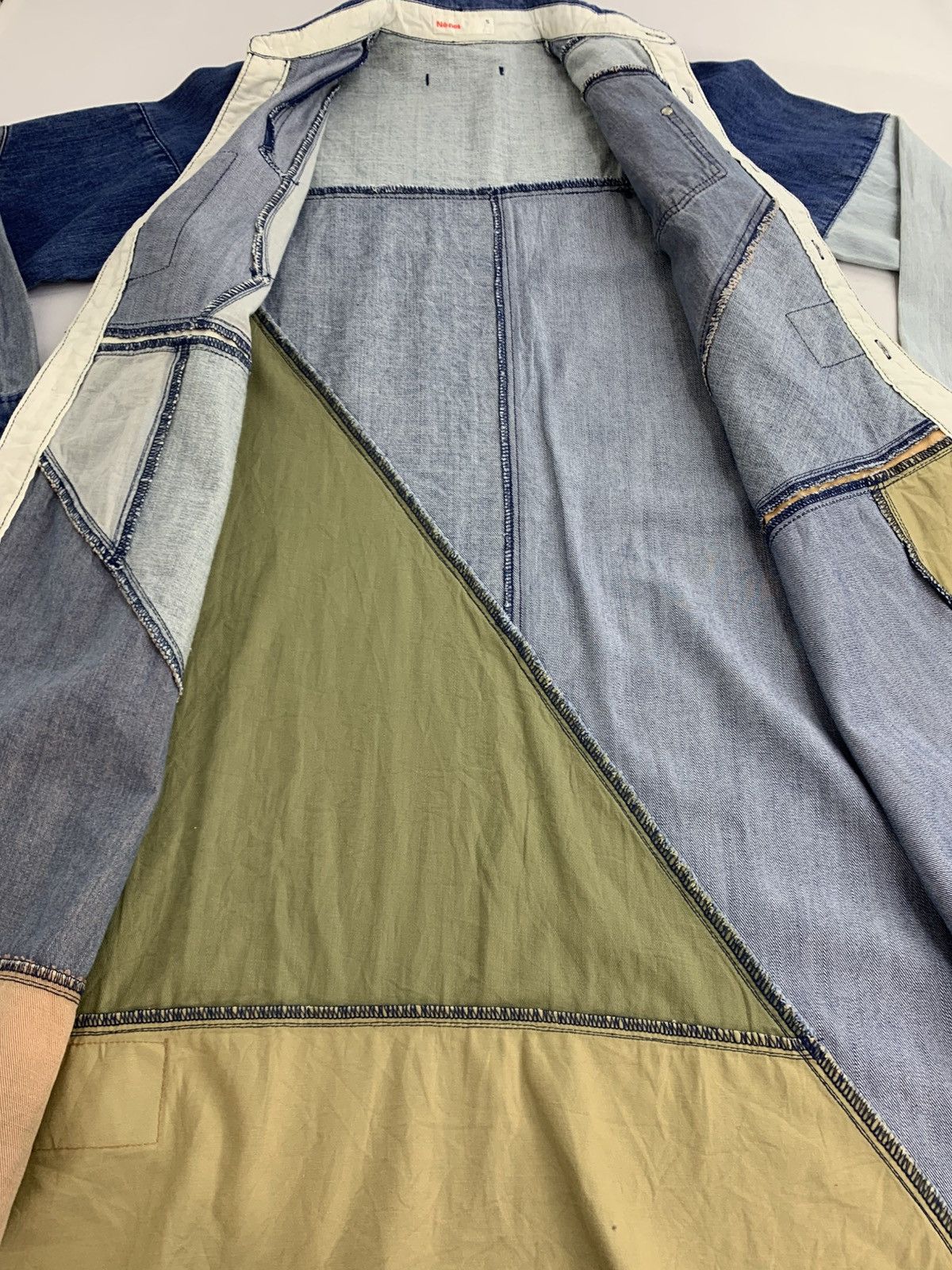 Issey Miyake Né-net Issey Miyake Selvedge Pocket Long Denim Patchworks Size L / US 10 / IT 46 - 9 Thumbnail