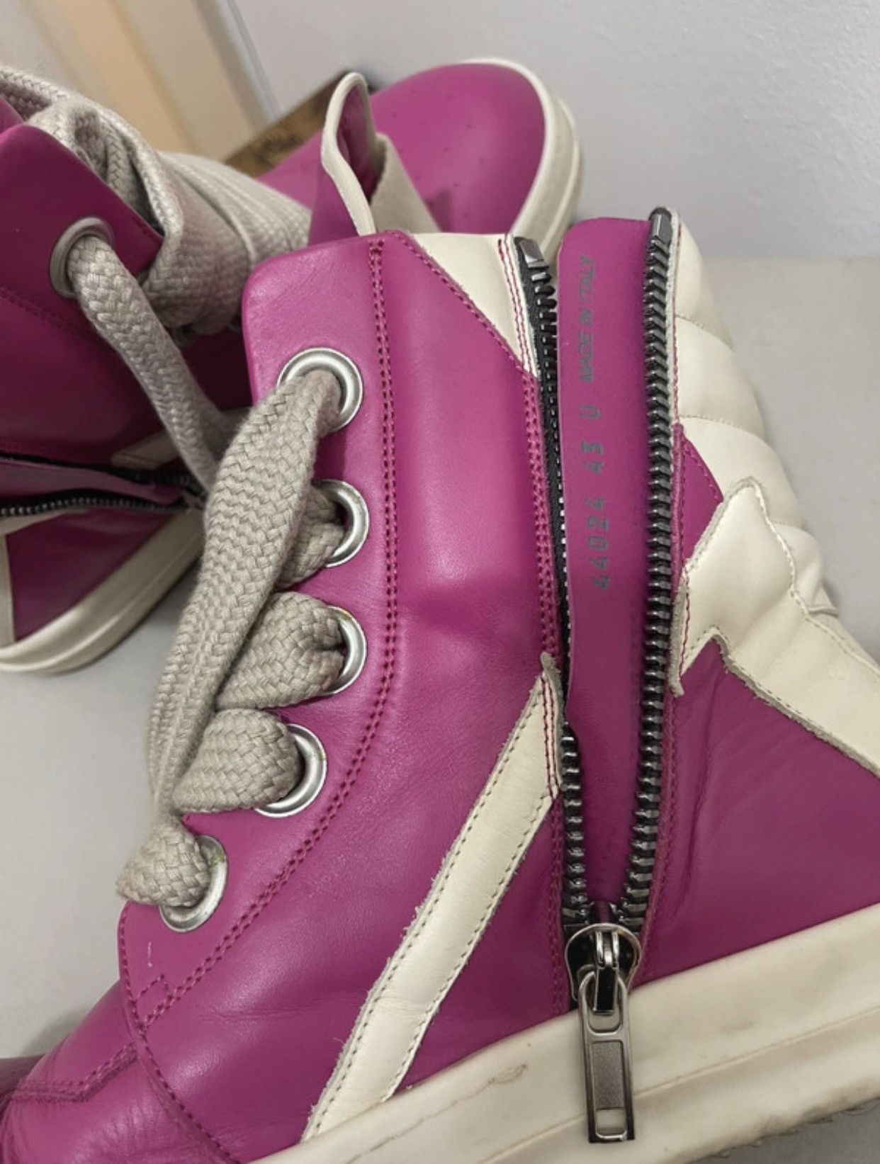 Rick Owens Rick Owens Geobasket Jumbo Laces Sneakers Size US 10 / EU 43 - 5 Thumbnail