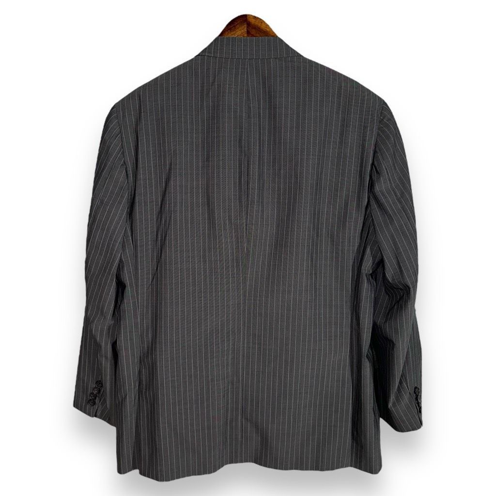 Samuelsohn Samuelsohn Gable Gray Striped Super 130s Suit Size 44R Size 44R - 9 Thumbnail