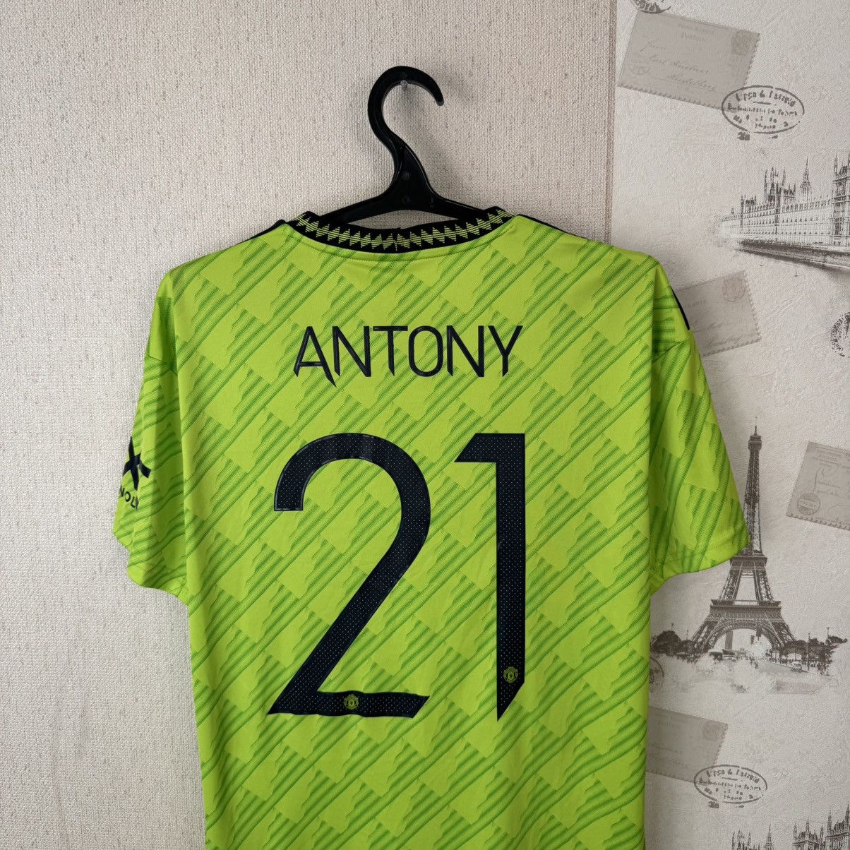 Adidas Adidas 2022-2023 Manchester United Third L- #21 Antony. Size US L / EU 52-54 / 3 - 16 Thumbnail