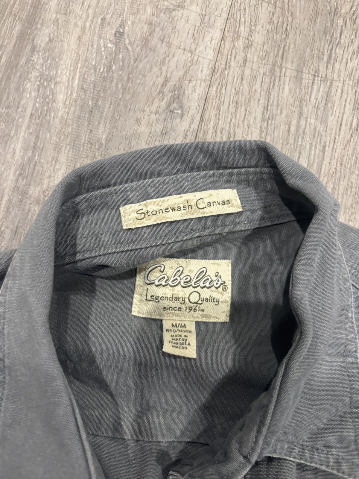 Cabelas Cabelas Short Sleeve Demin Shirt Size US M / EU 48-50 / 2 - 5 Thumbnail