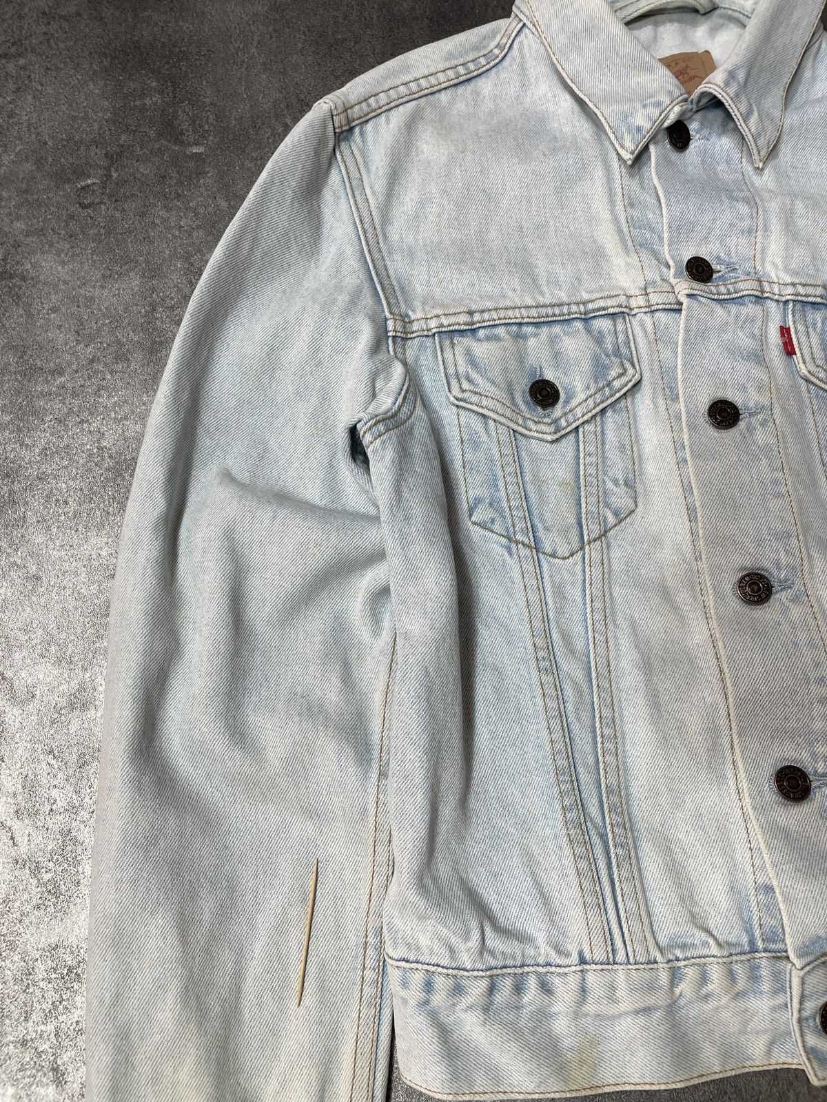Levi's 🔥Offers🔥Levis Vintage Y2K Denim Jacket Rare Baby Blue Size XS / US 0-2 / IT 36-38 - 18 Thumbnail