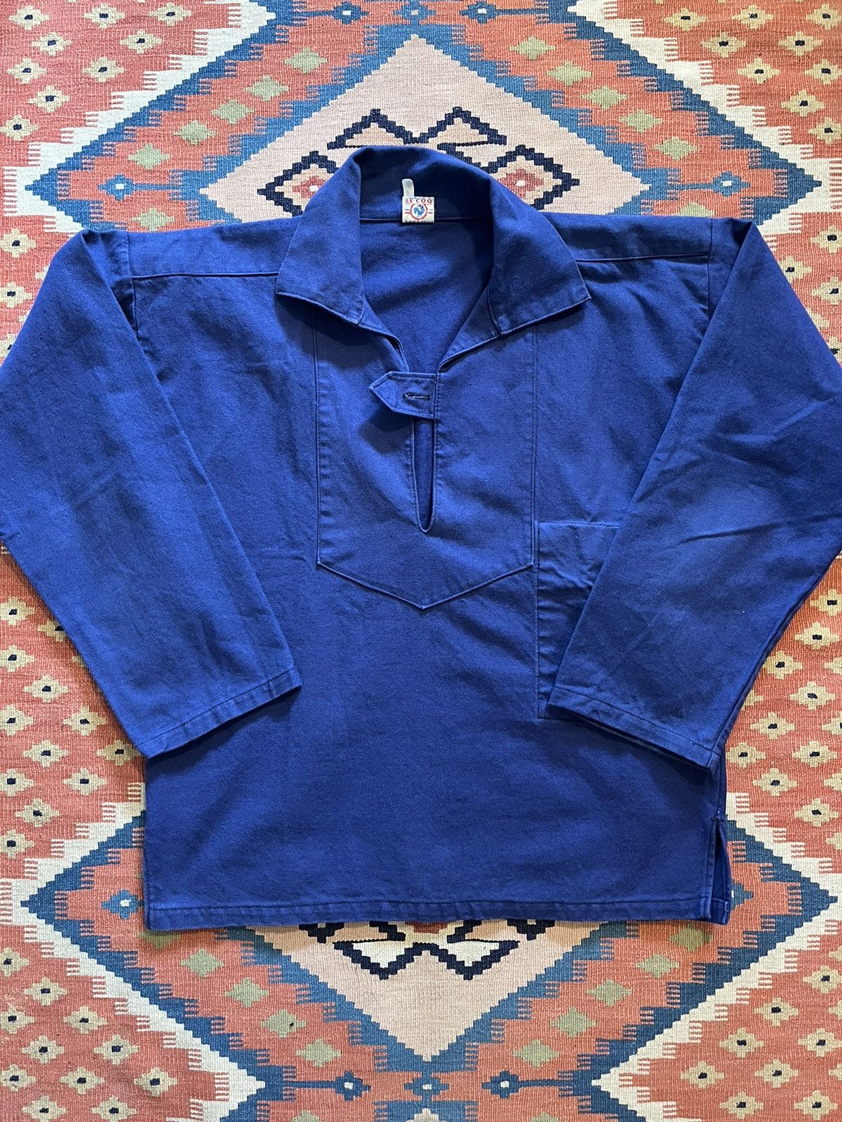 Vintage 1950S FRENCH WORKWEAR FISHERMAN SMOCK (M) | Grailed