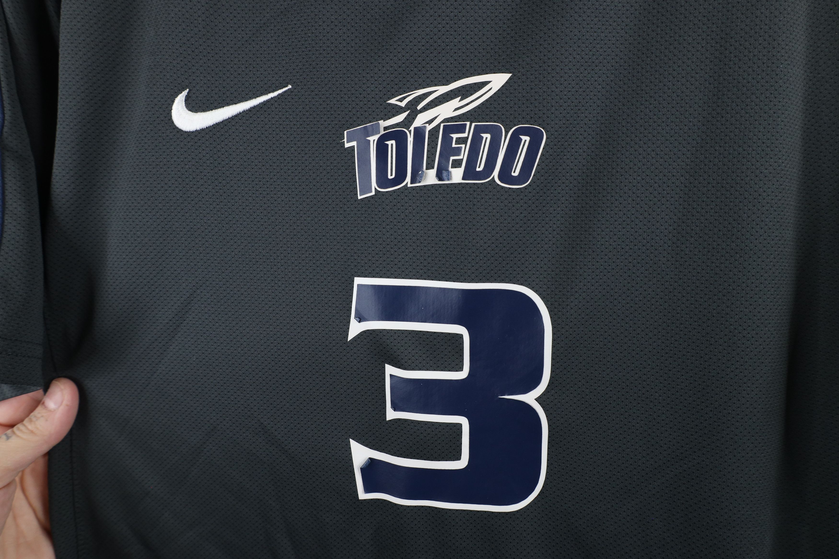 Nike × Vintage Nike Game Worn University of Toledo Soccer Jersey Gray #3 Size US S / EU 44-46 / 1 - 4 Thumbnail