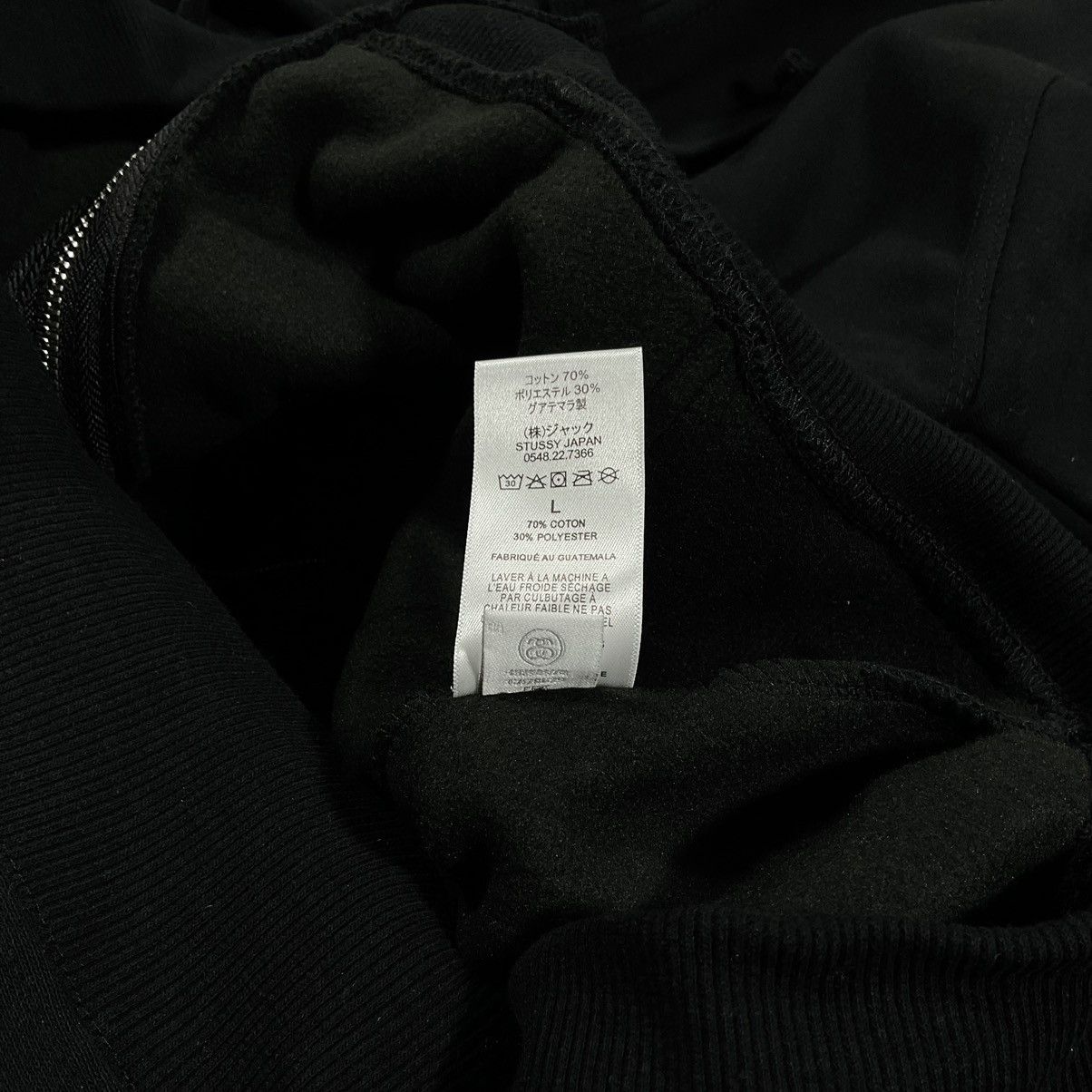 Stussy STUSSY DOLLIE ZIP HOODIE IN BLACK - LARGE Size US L / EU 52-54 / 3 - 8 Thumbnail
