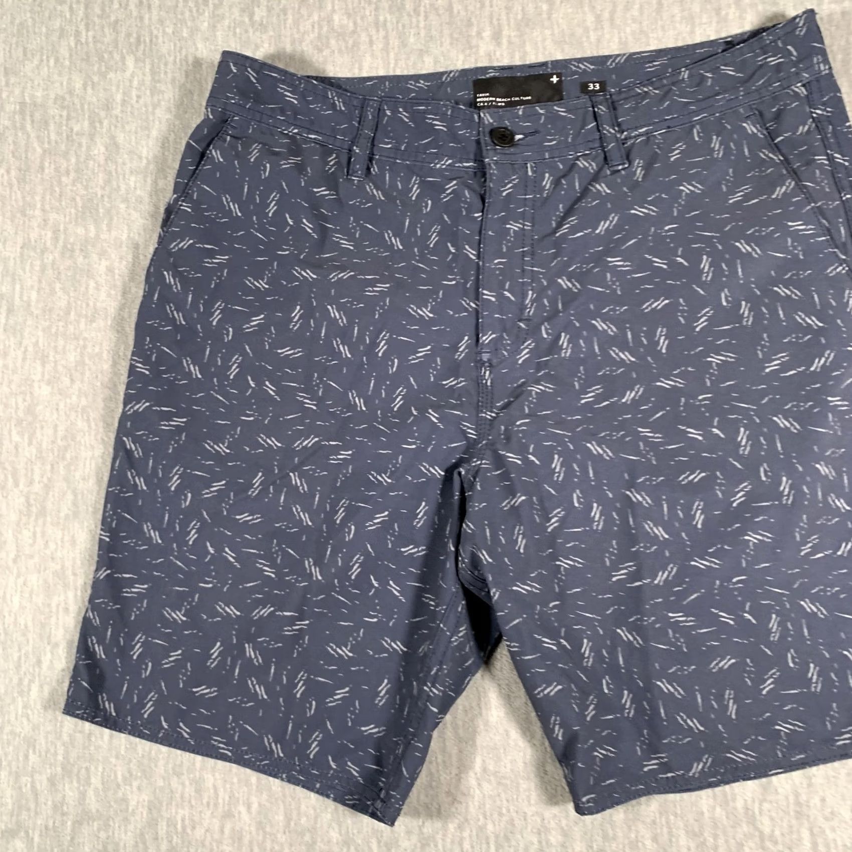 Tavik Tavik Mens Shorts 33 Blue Modern Beach Casual Stretch 10in Inseam Quick Dry Pockets Flat Front Size US 33 - 3 Thumbnail