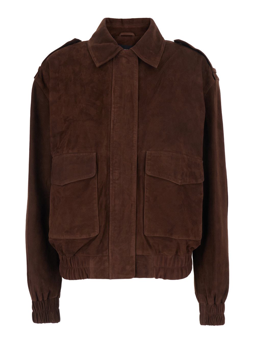 ARMA 'Halti' Brown Jackets with Patch Pockets on the Front and Elasticated Hems in Suede for Women Size M / US 6-8 / IT 42-44 - 1 Thumbnail