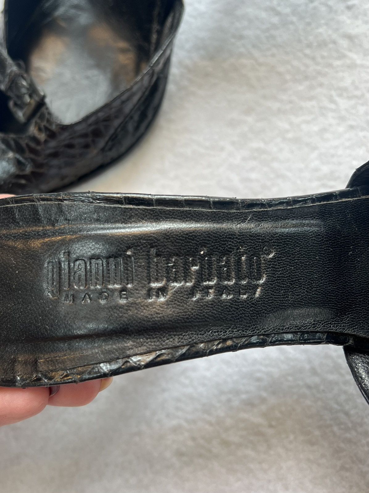 Gianni Barbato Gianni Barbato Snake Leather Heels Size US 5.5 / IT 35.5 - 5 Thumbnail