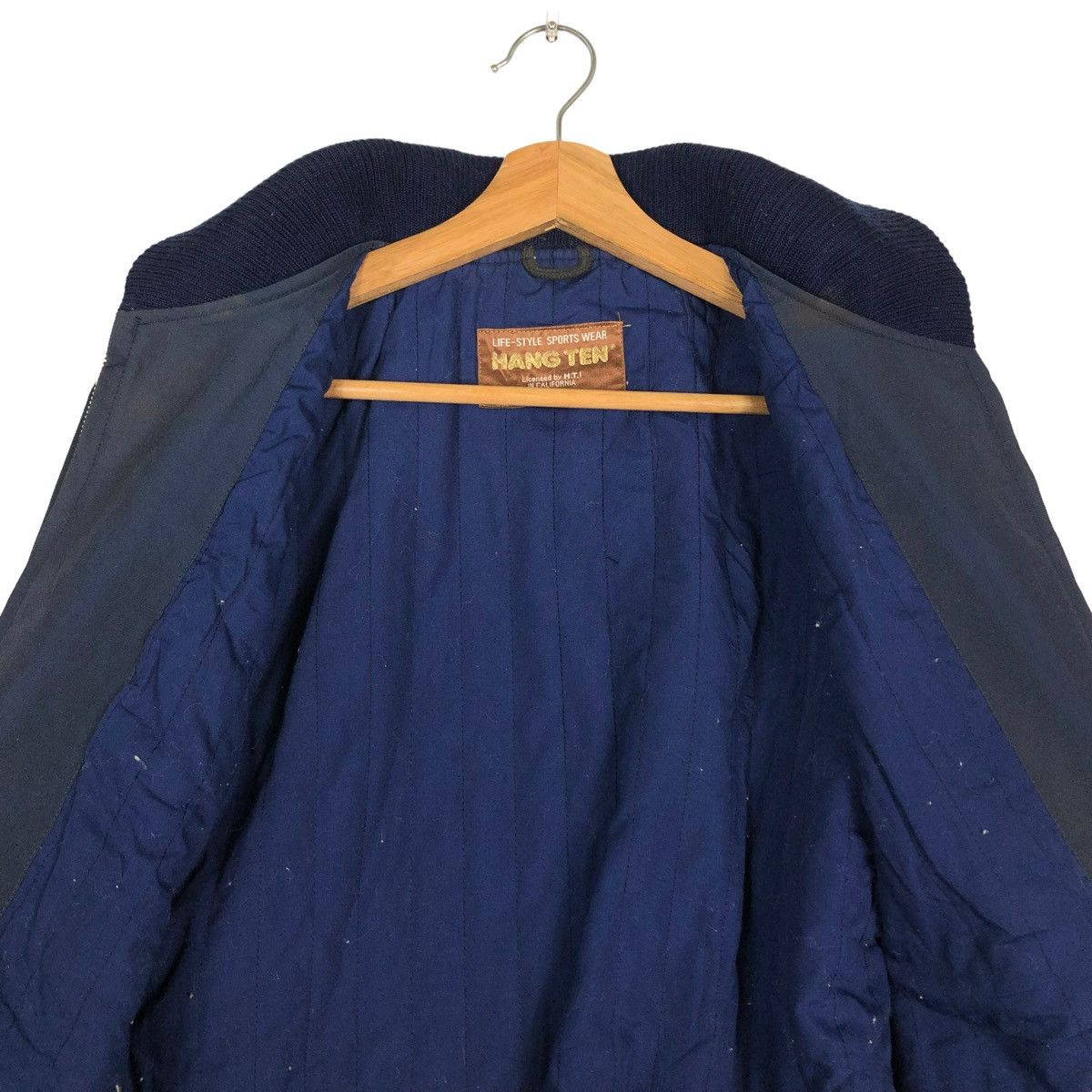 Japanese Brand 🔥VINTAGE BOMBER JACKET MA-1 DESIGN HANG TEN ISSEY MIYAKE Size US M / EU 48-50 / 2 - 13 Thumbnail