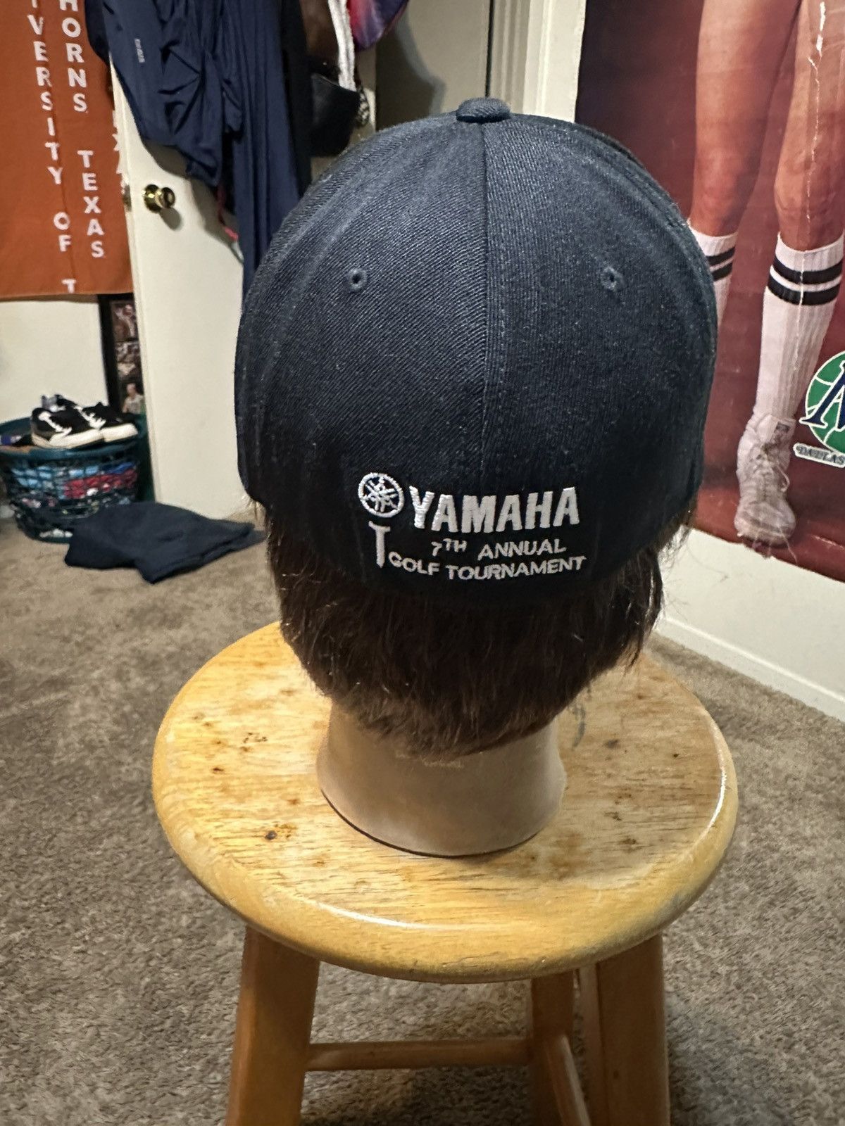 Yamaha Vintage Yamaha motorcycle “triple black” fitted hat 00s Size ONE SIZE - 4 Thumbnail