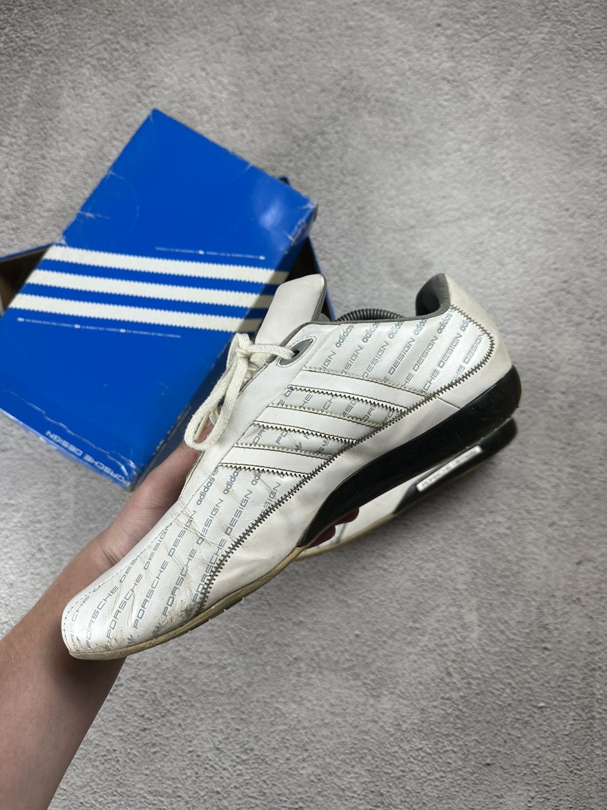 Adidas × Porsche Design Vintage Adidas Porsche Design S 2 Monogram Leather Sneakers Size US 11.5 / EU 44-45 - 5 Thumbnail